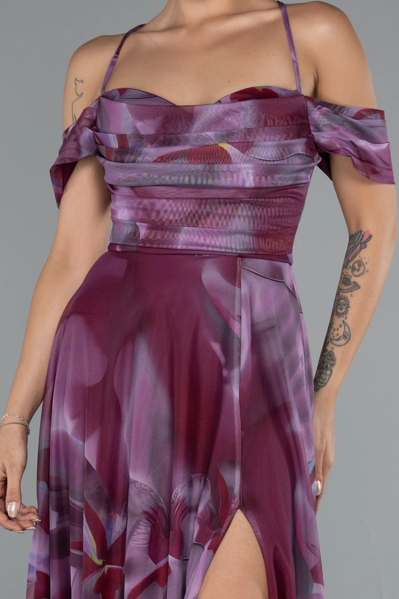 Lavender-Long Evening Dress ABU5148