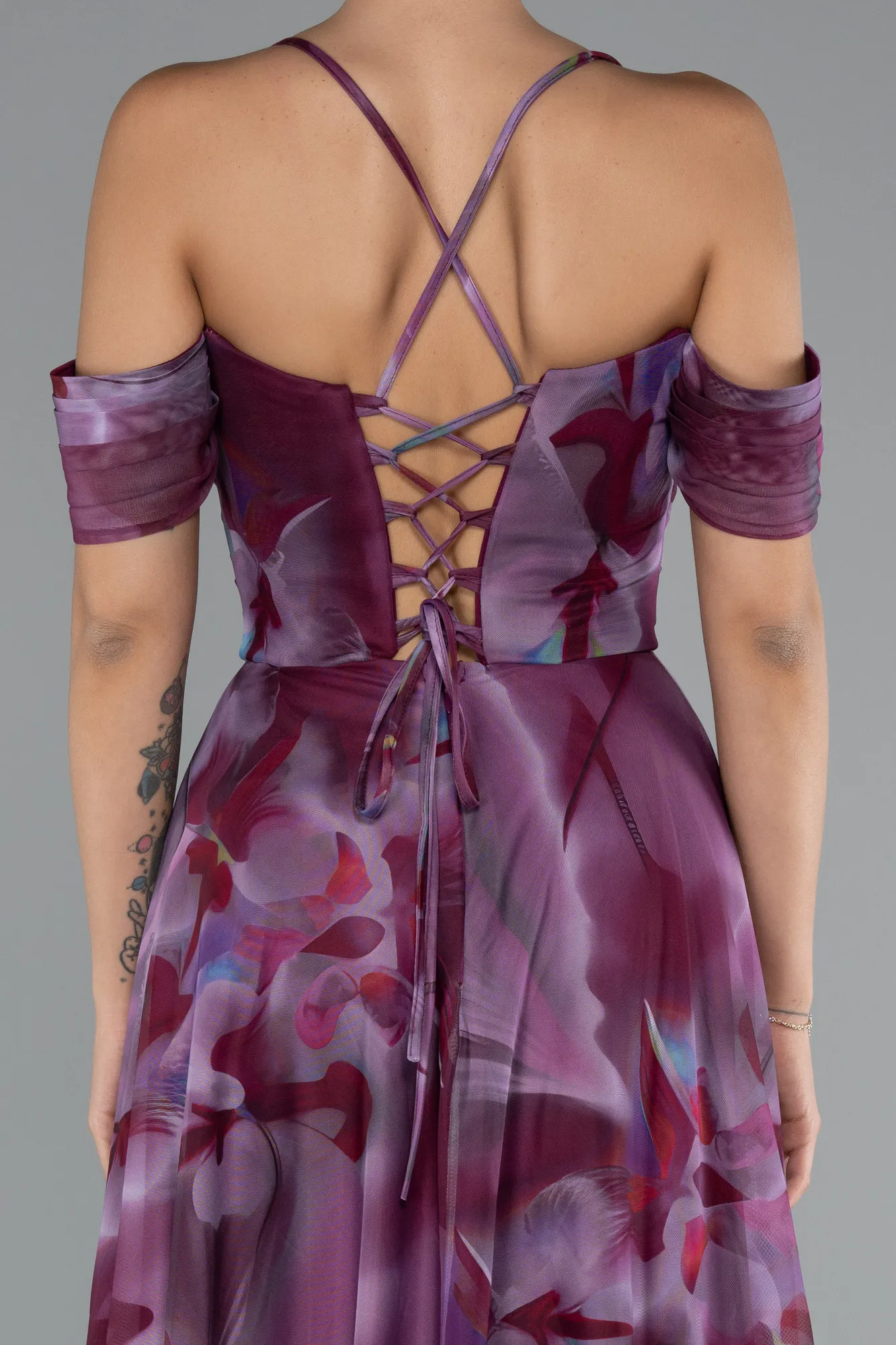 Lavender-Long Evening Dress ABU5148