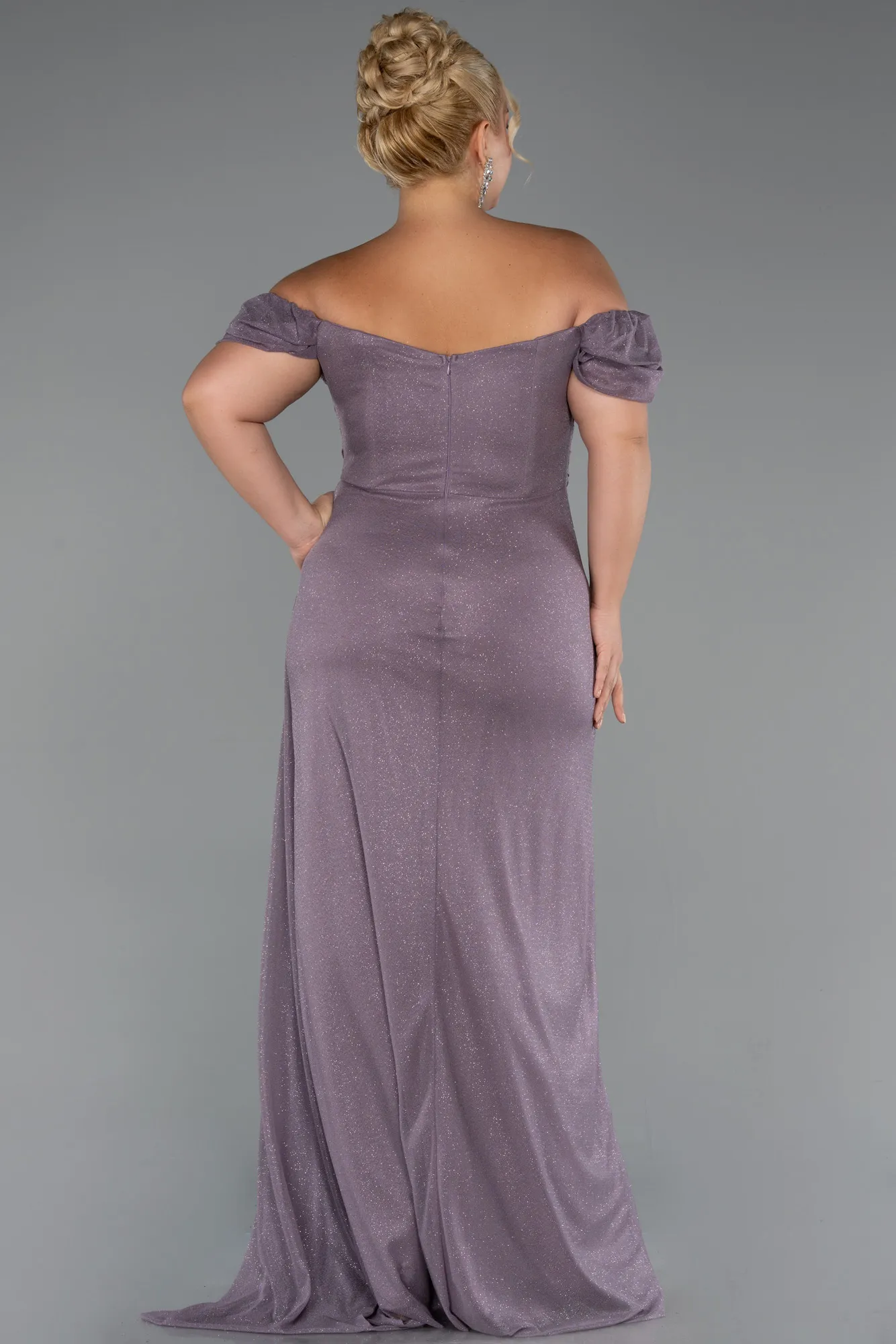 Lavender-Long Formal Plus Size Dress ABU5252