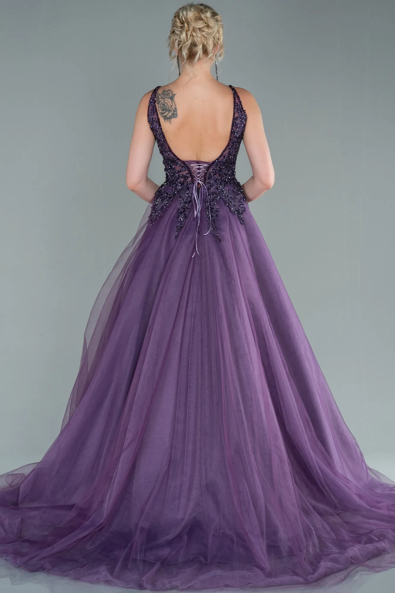 Lavender-Long Haute Couture ABU2059