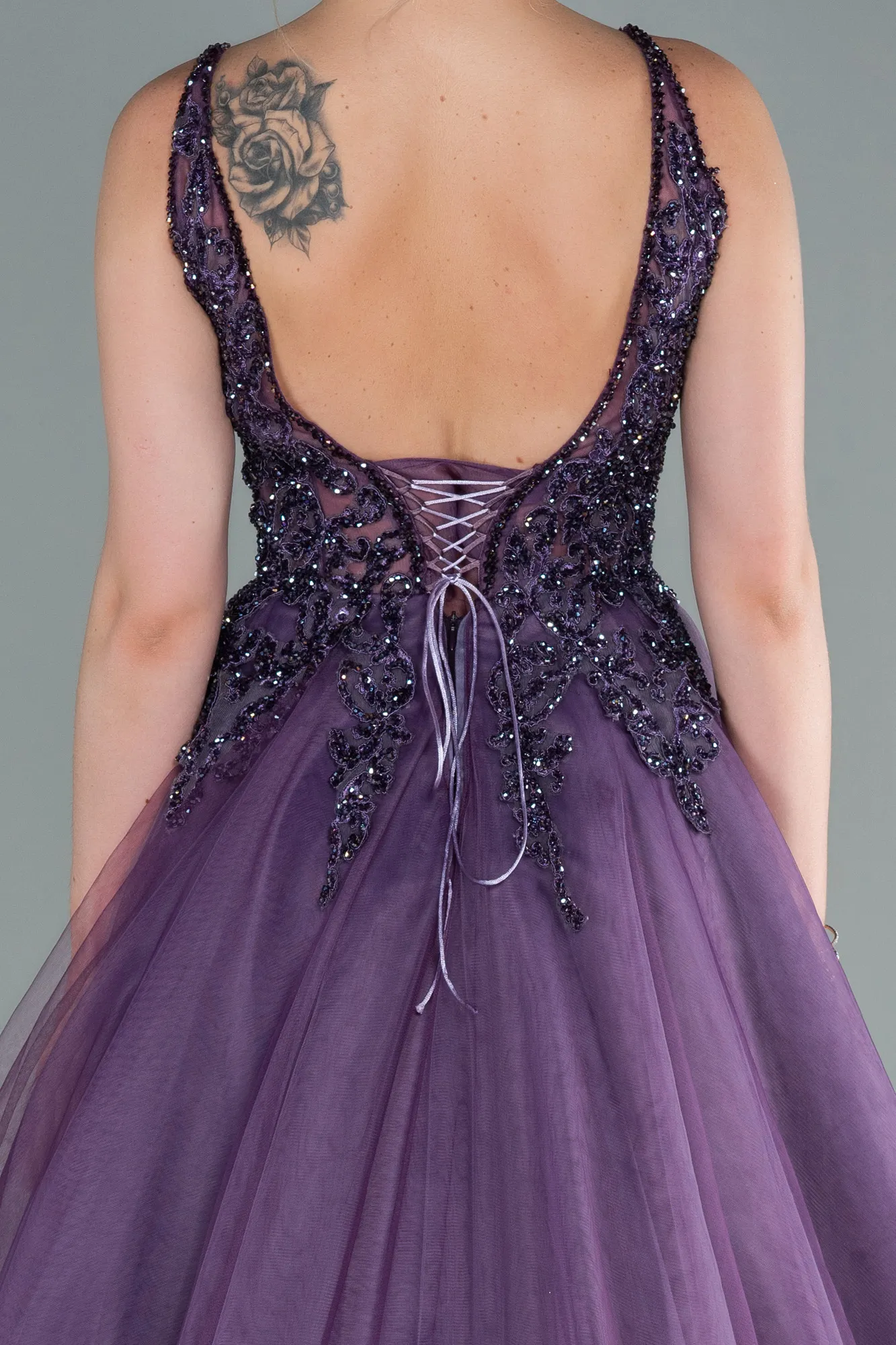 Lavender-Long Haute Couture ABU2059