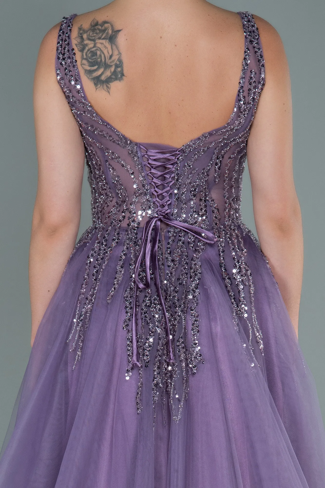 Lavender-Long Haute Couture ABU2629
