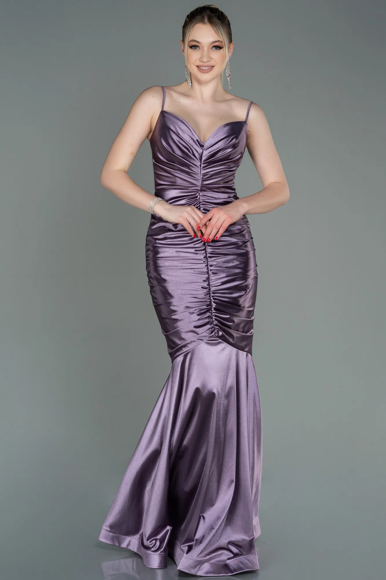 Lavender-Long Mermaid Prom Dress ABU3121