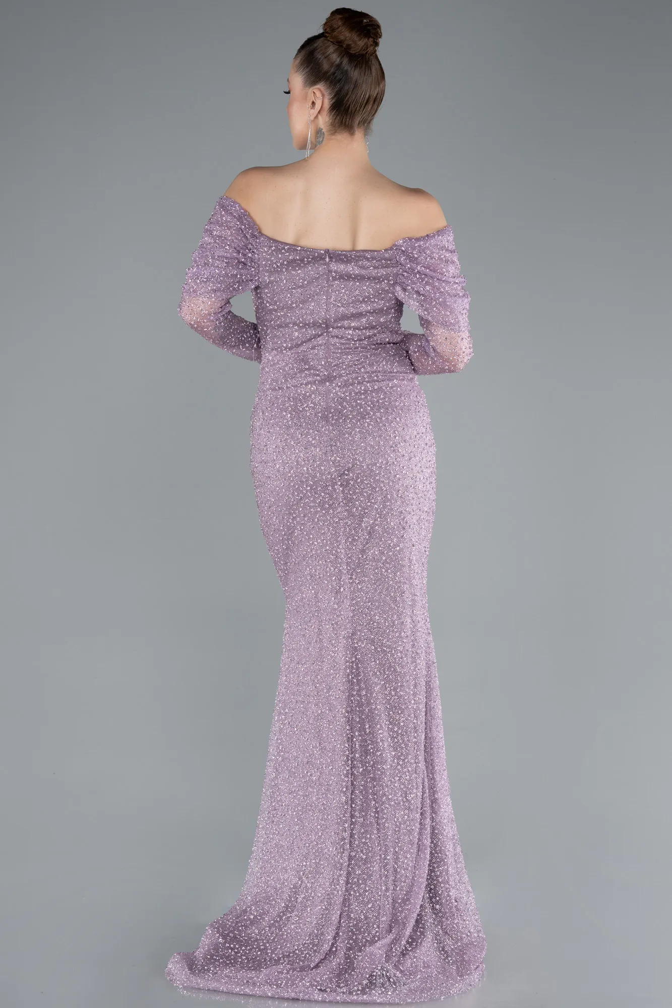 Lavender-Long Mermaid Prom Dress ABU3756