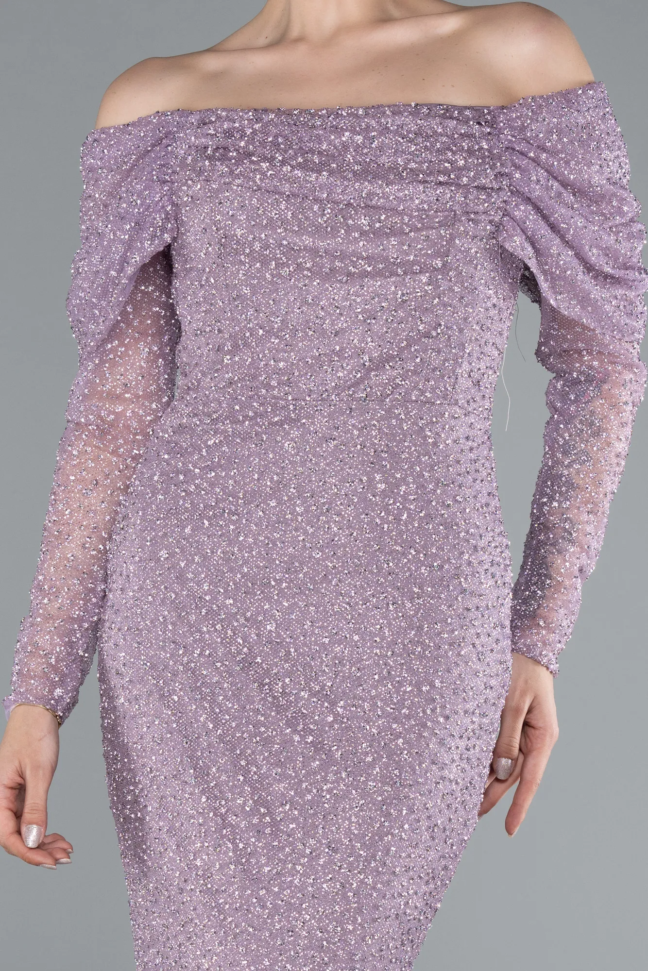 Lavender-Long Mermaid Prom Dress ABU3756