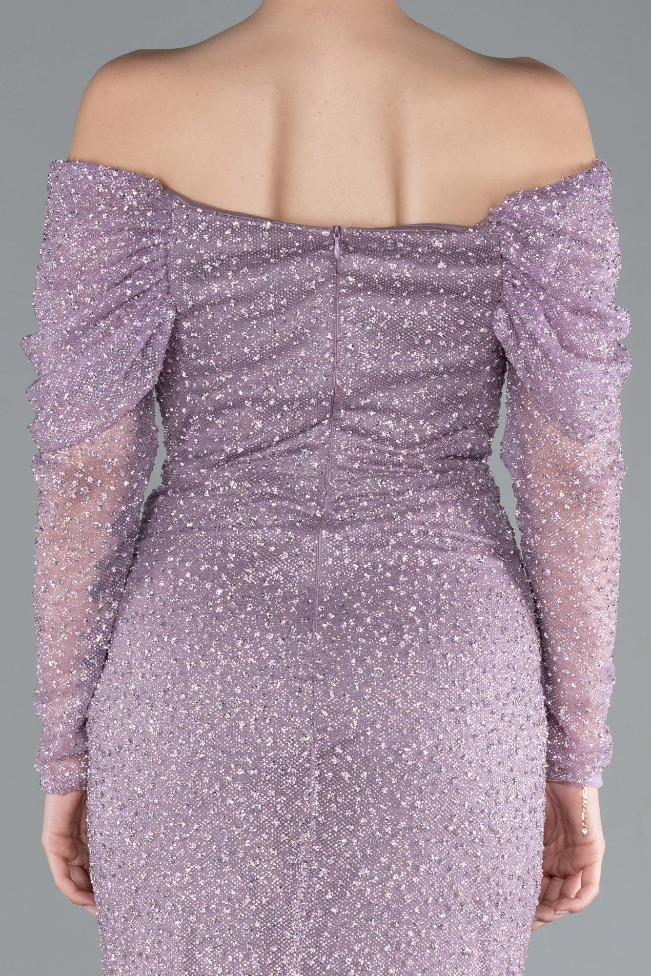 Lavender-Long Mermaid Prom Dress ABU3756