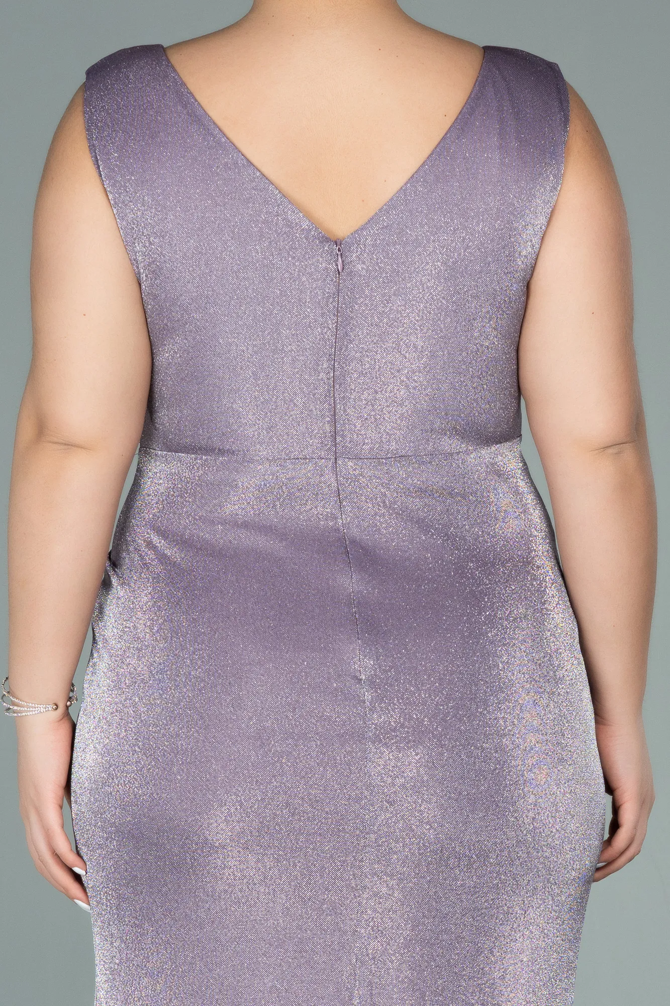 Lavender-Long Oversized Evening Dress ABU1985