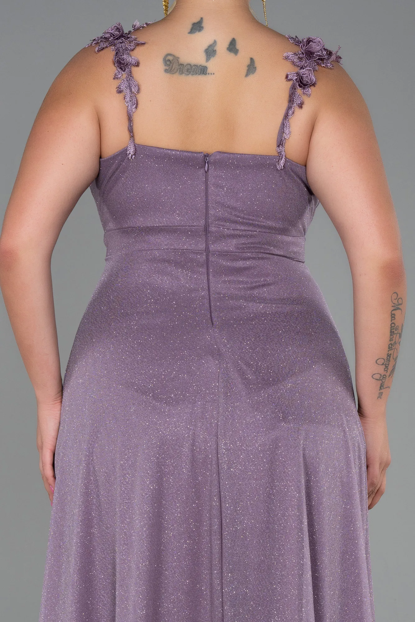 Lavender-Long Oversized Evening Dress ABU3174