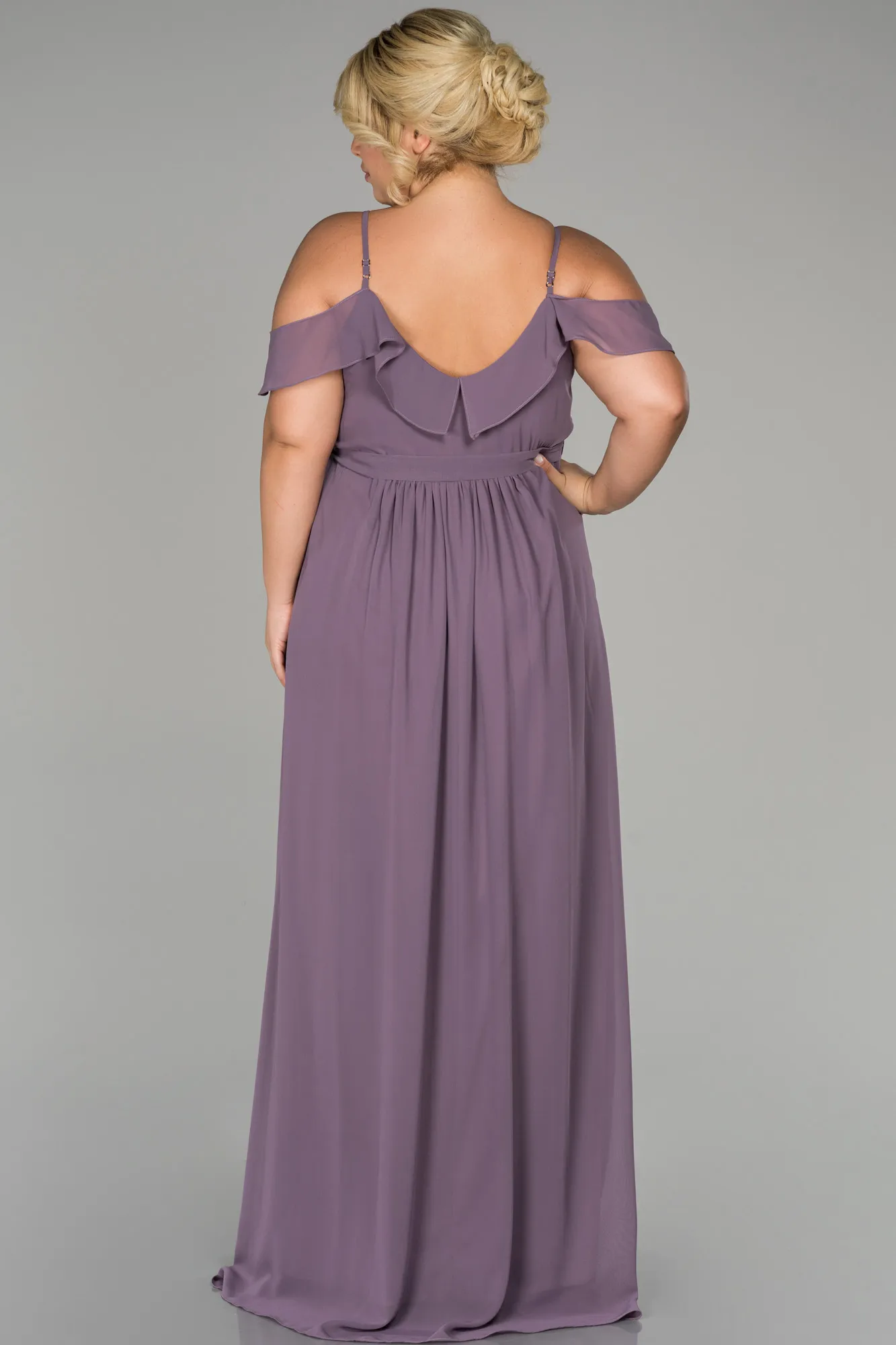 Lavender-Long Plus Size Evening Dress ABU1449