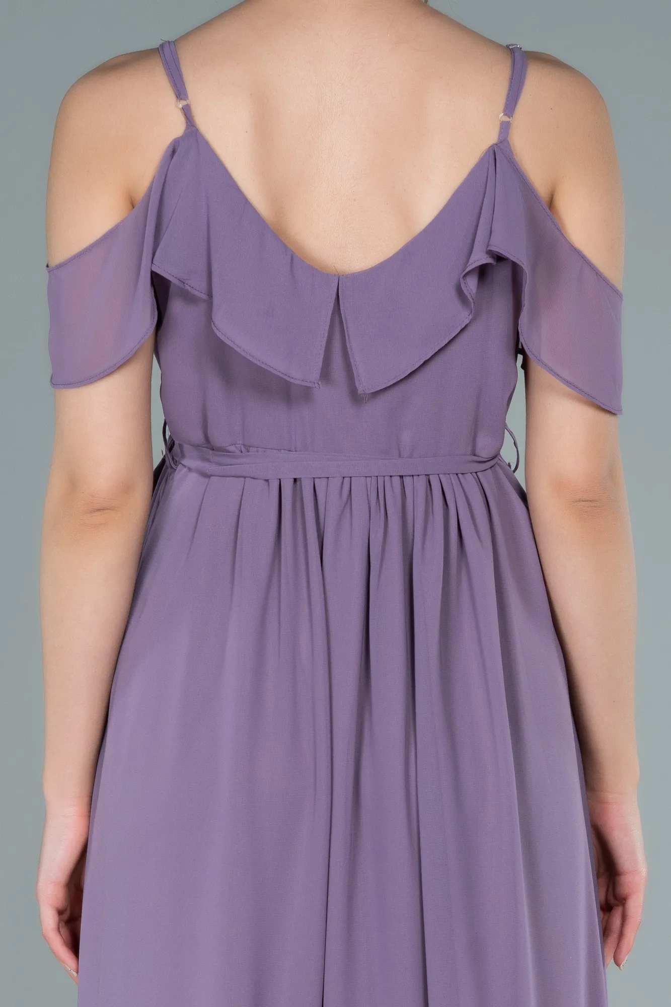 Lavender-Long Pregnancy Evening Dress ABU744