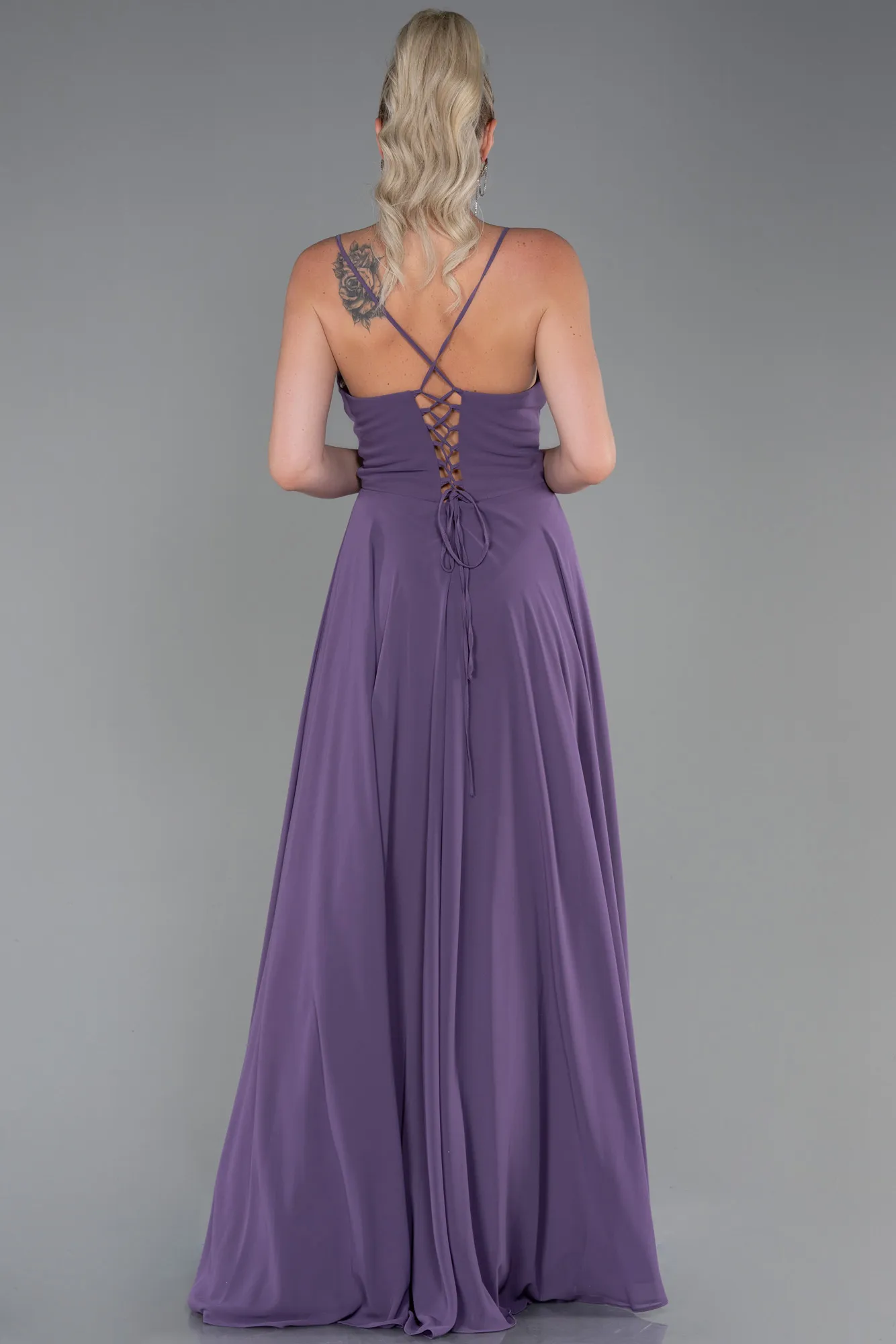 Lavender-Long Prom Gown ABU1305
