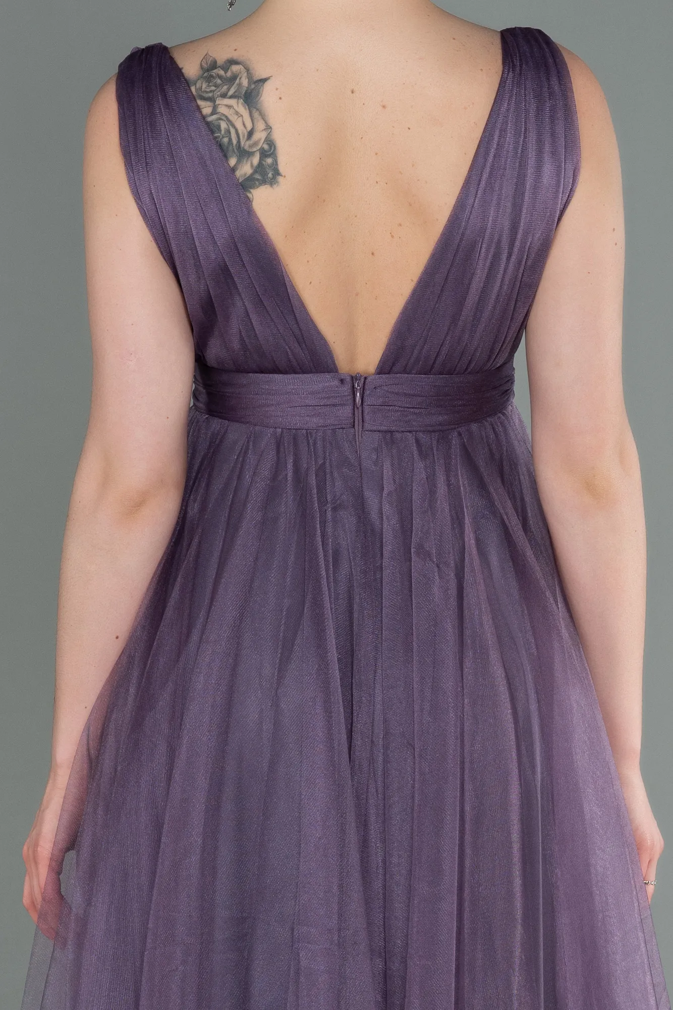 Lavender-Long Prom Gown ABU3135