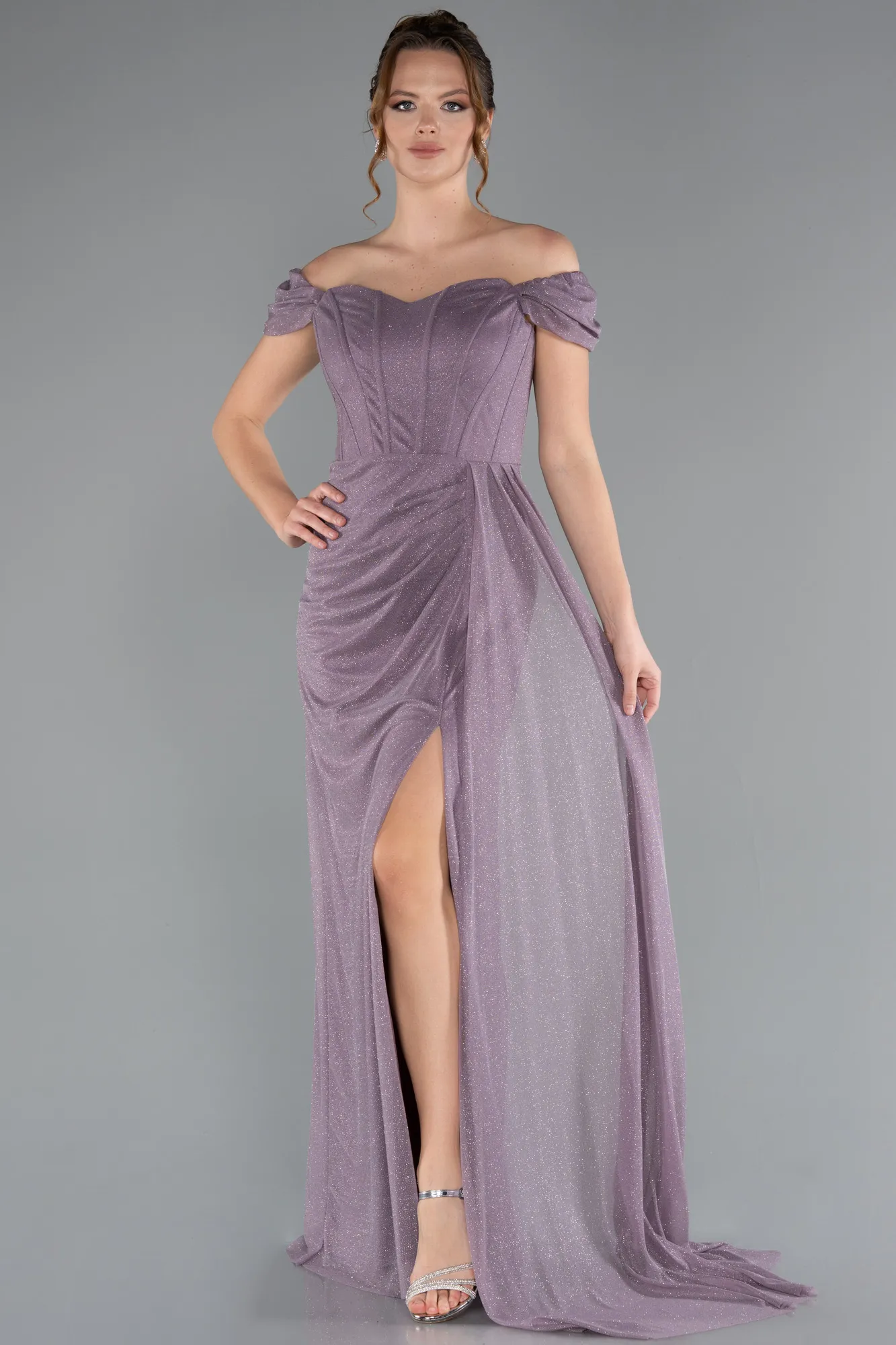 Lavender-Long Prom Gown ABU3472