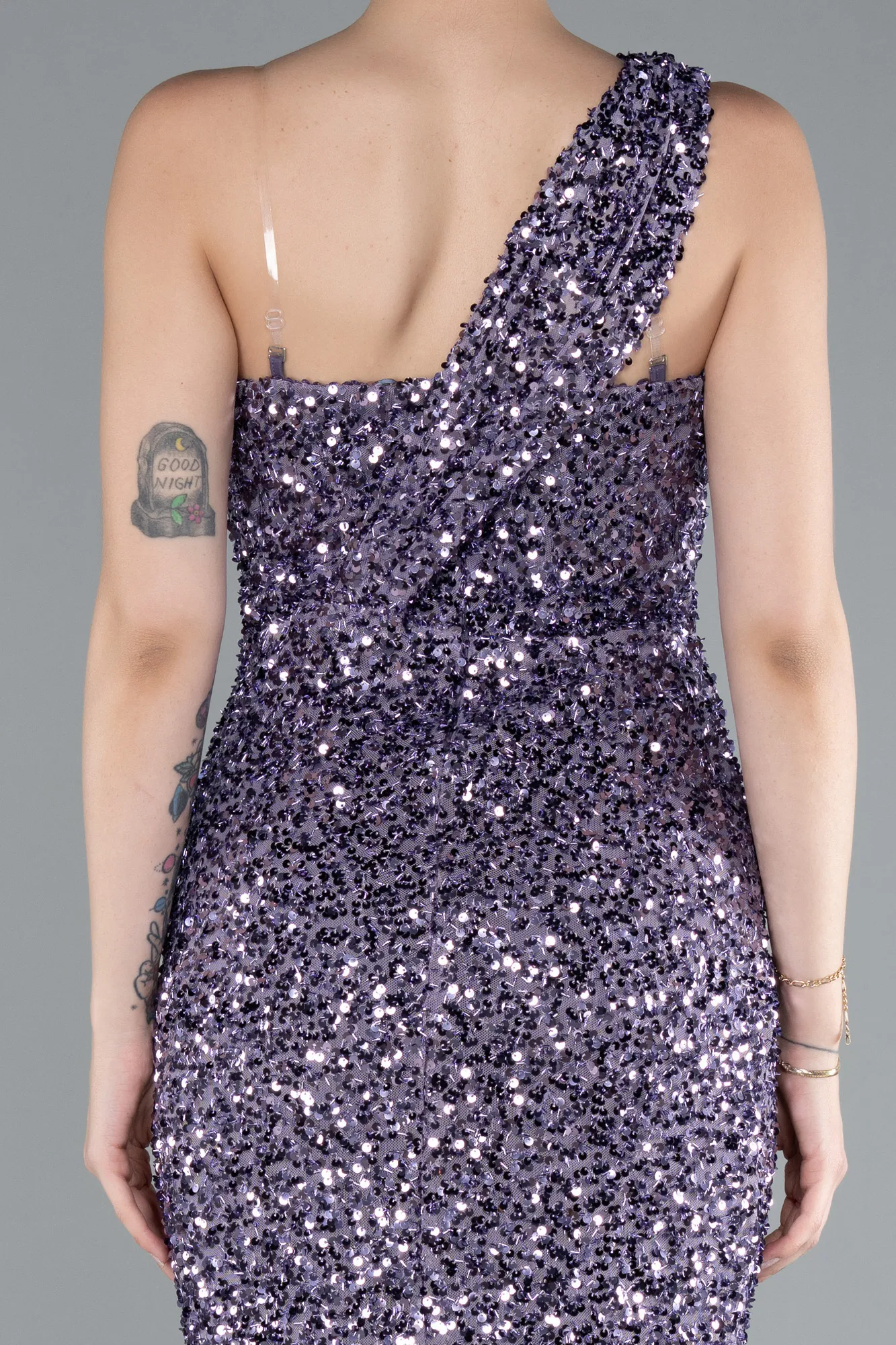 Lavender-Long Scaly Mermaid Prom Dress ABU4915