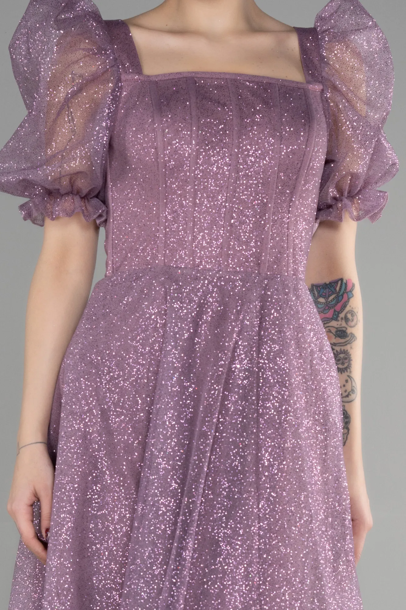 Lavender-Midi Evening Dress ABK1947