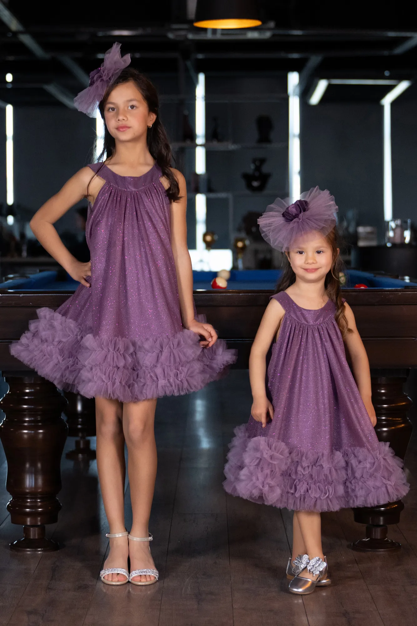 Lavender-Midi Girl Dress ABK2297