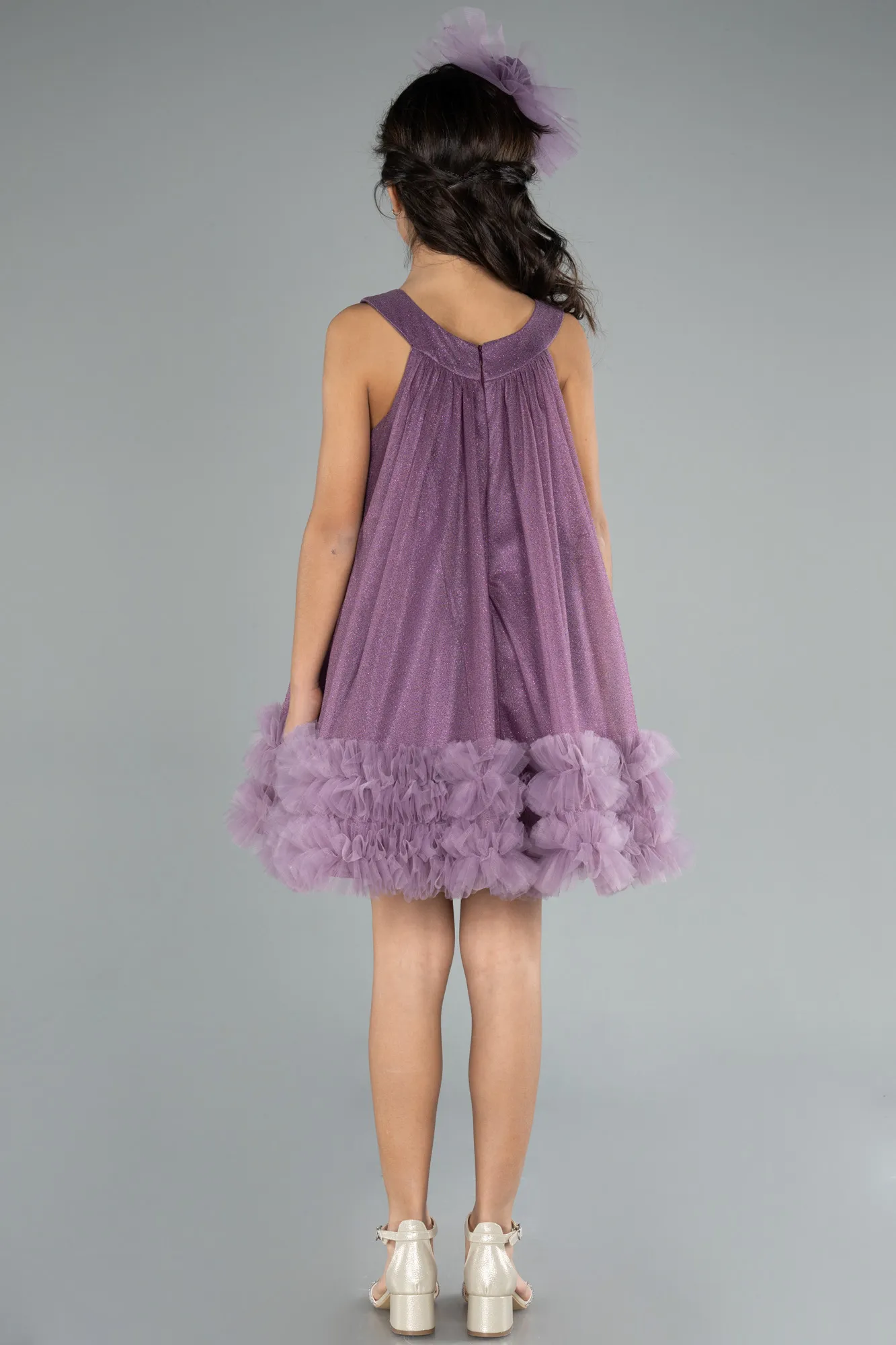 Lavender-Midi Girl Dress ABK2297