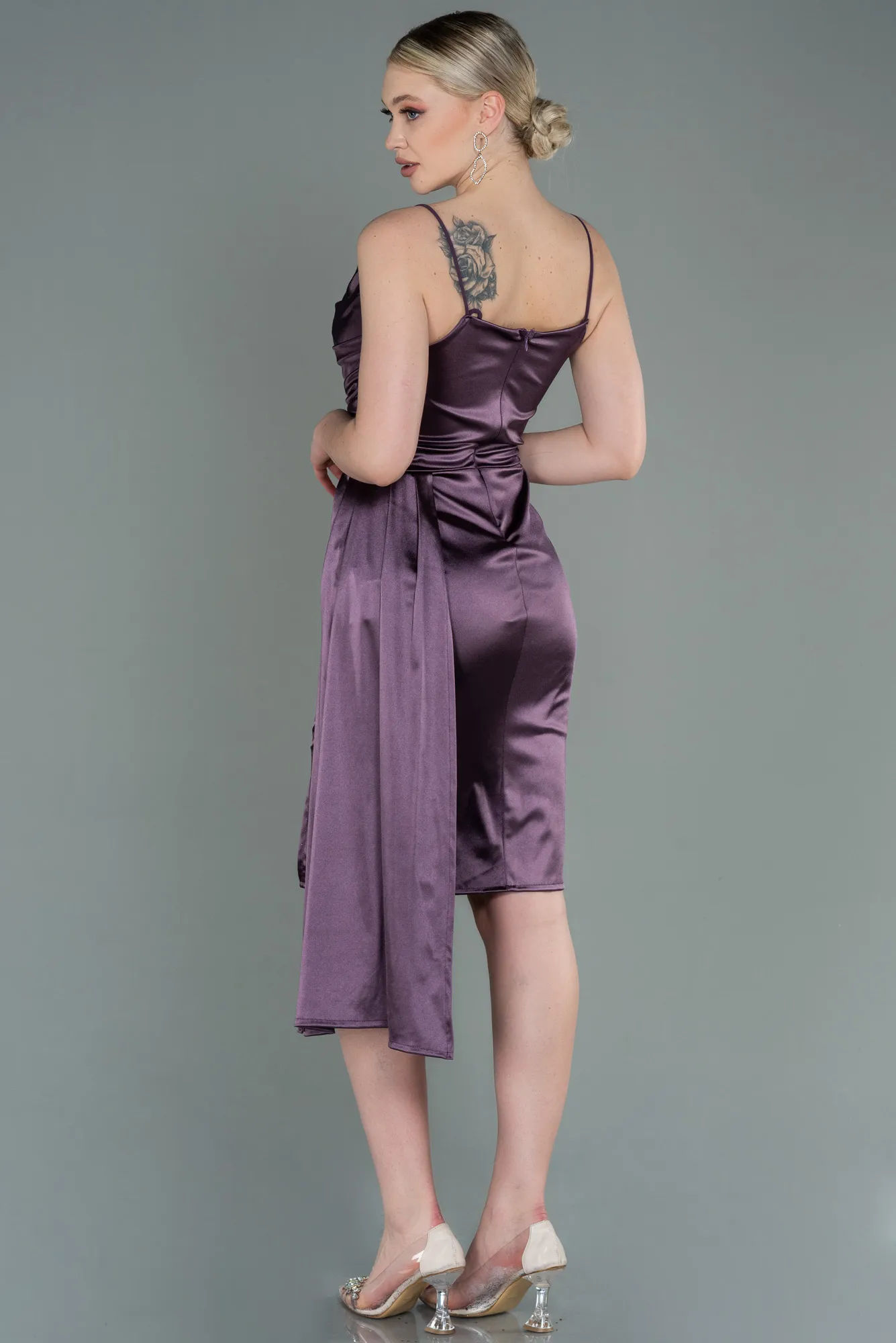 Lavender-Midi Invitation Dress ABK1757