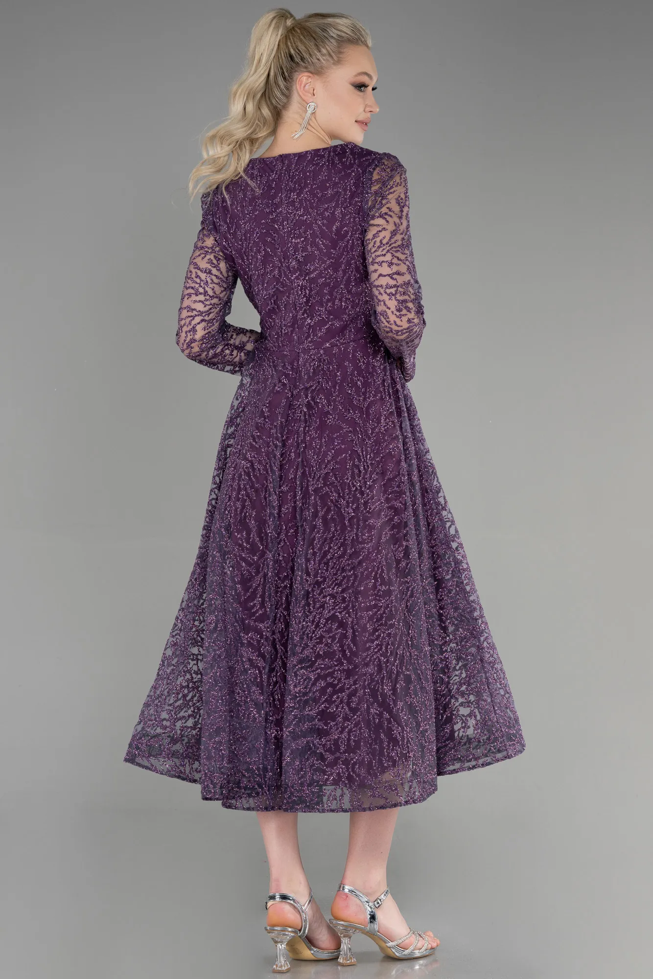 Lavender-Midi Party Dress ABK1969