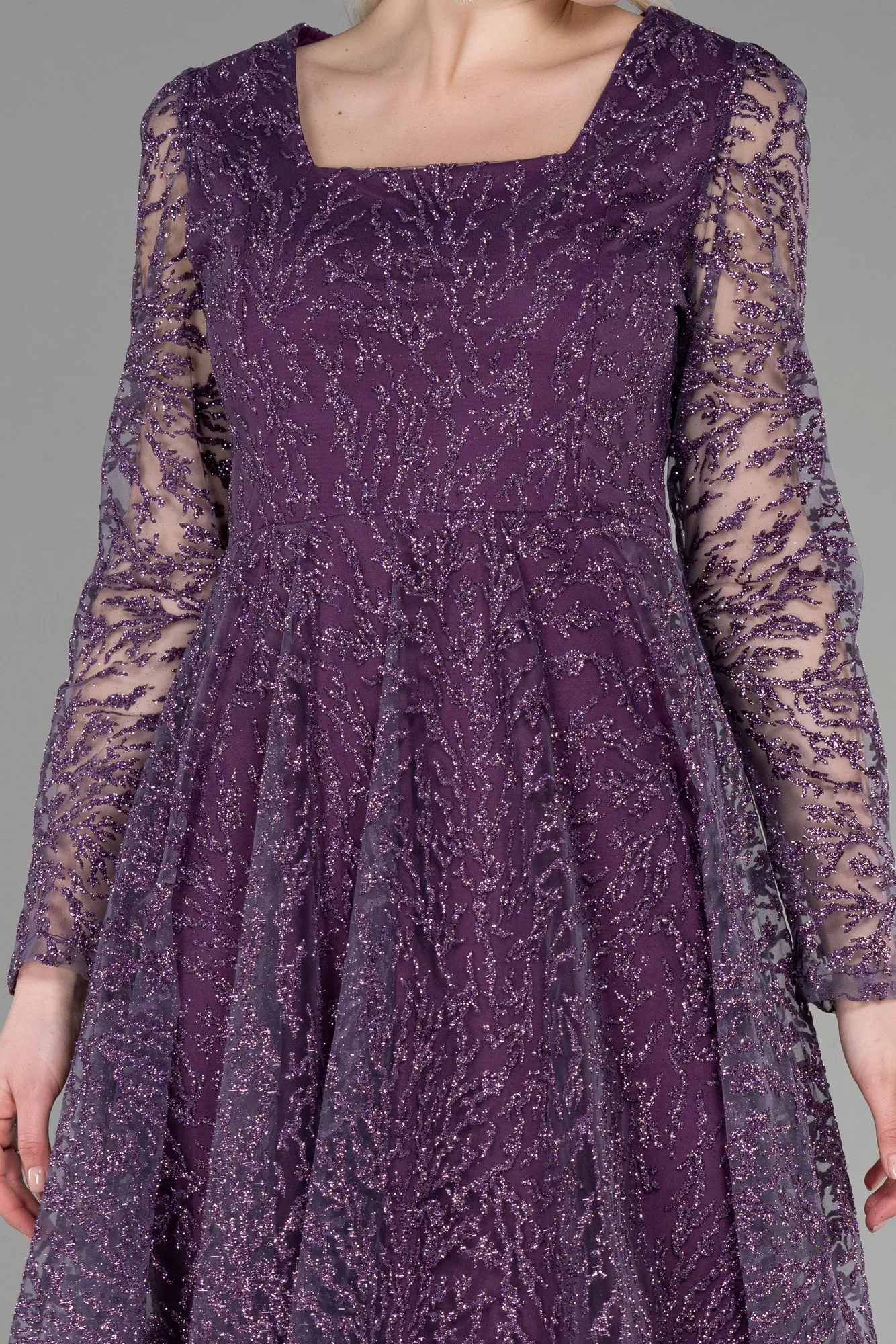 Lavender-Midi Party Dress ABK1969