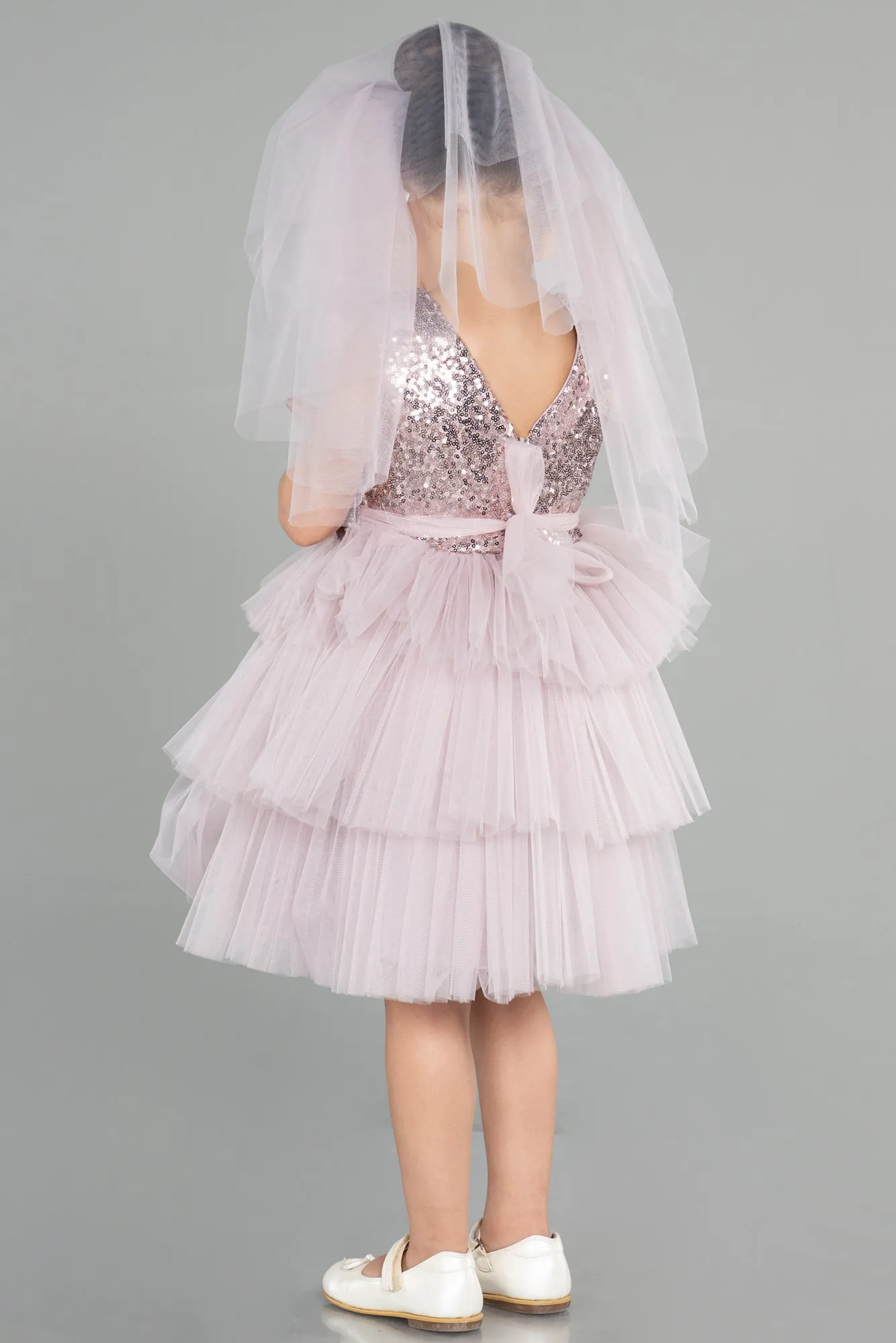 Lavender-Short Girl Dress ABK1190