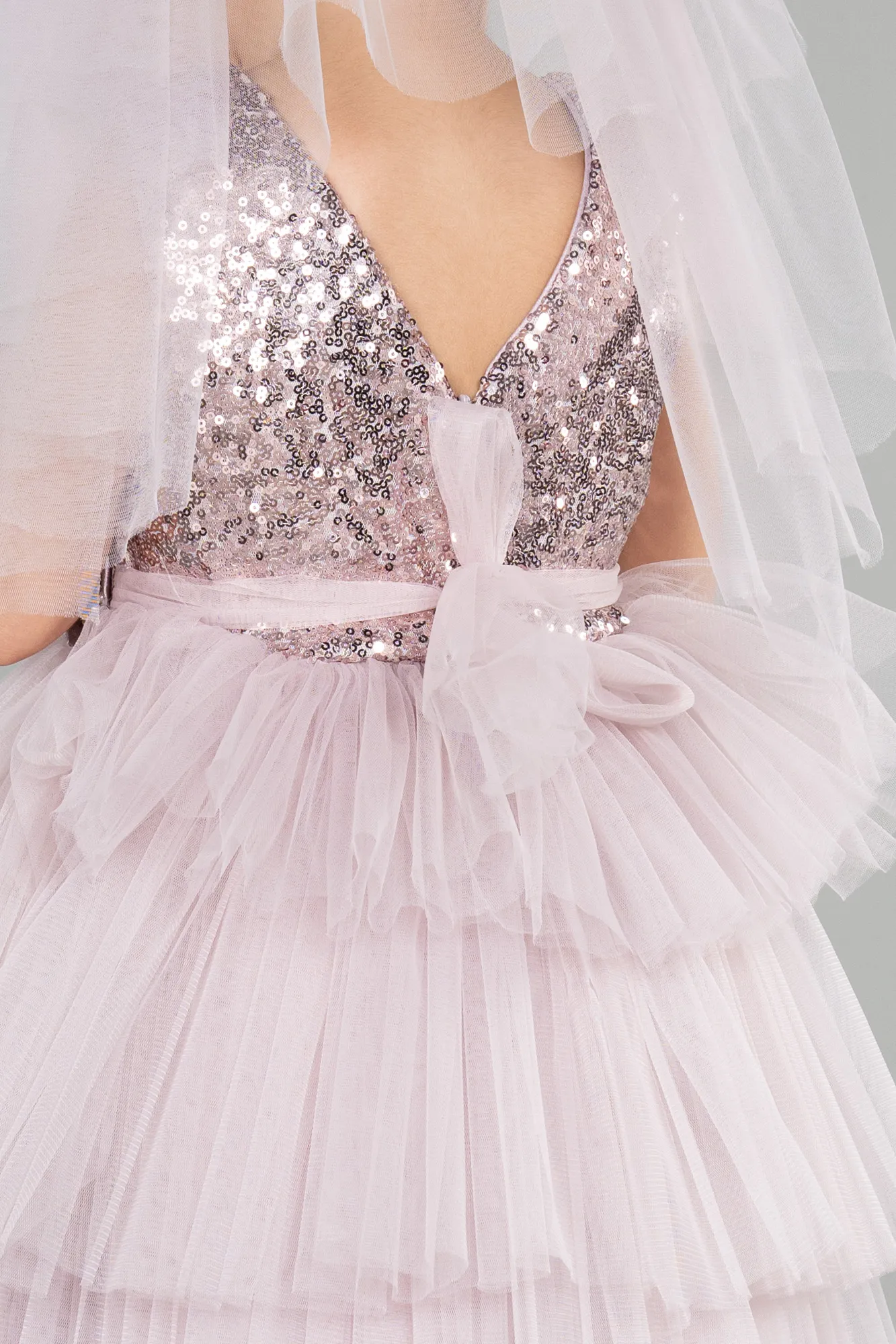 Lavender-Short Girl Dress ABK1190