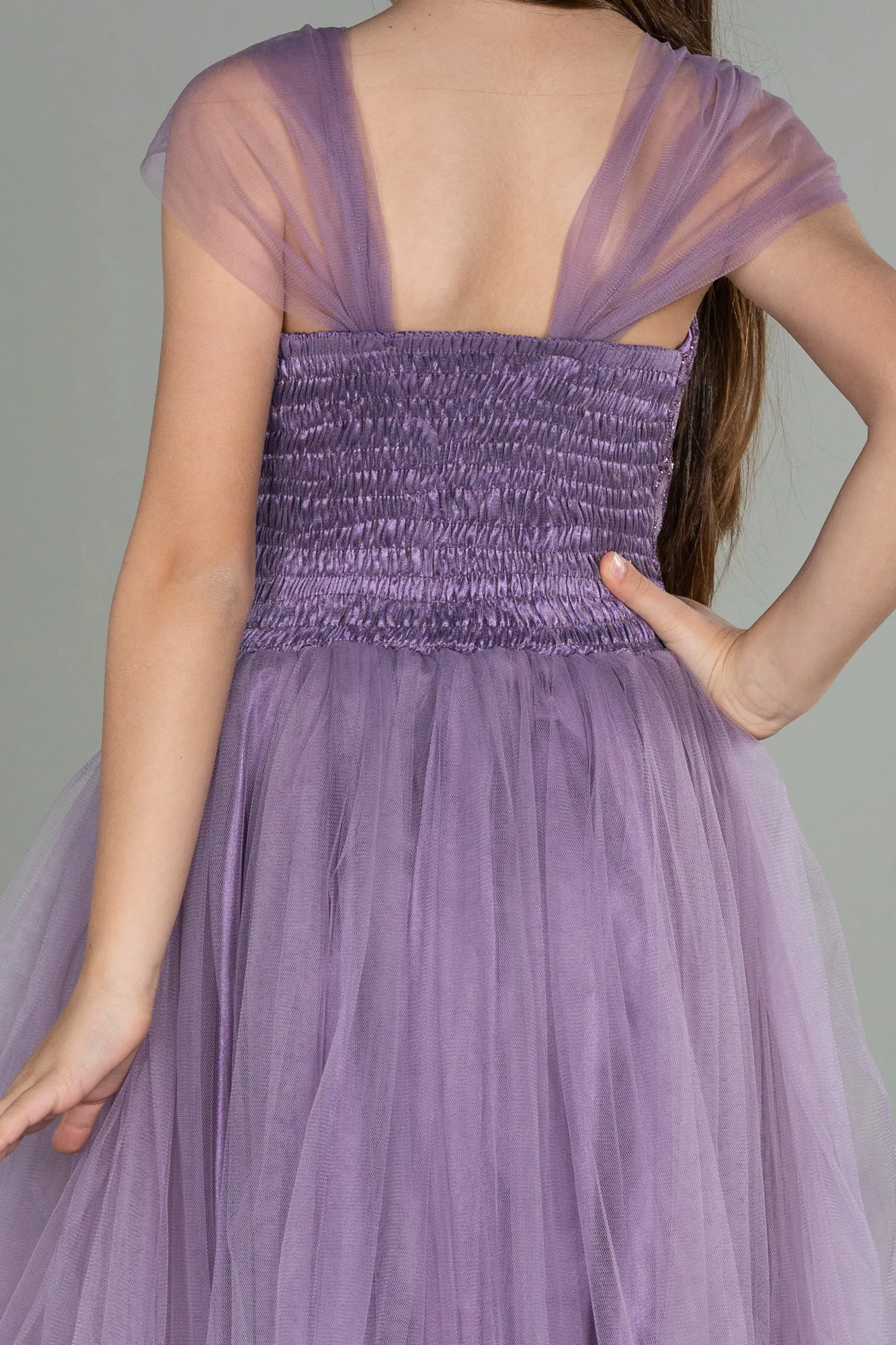Lavender-Short Girl Dress ABK1710