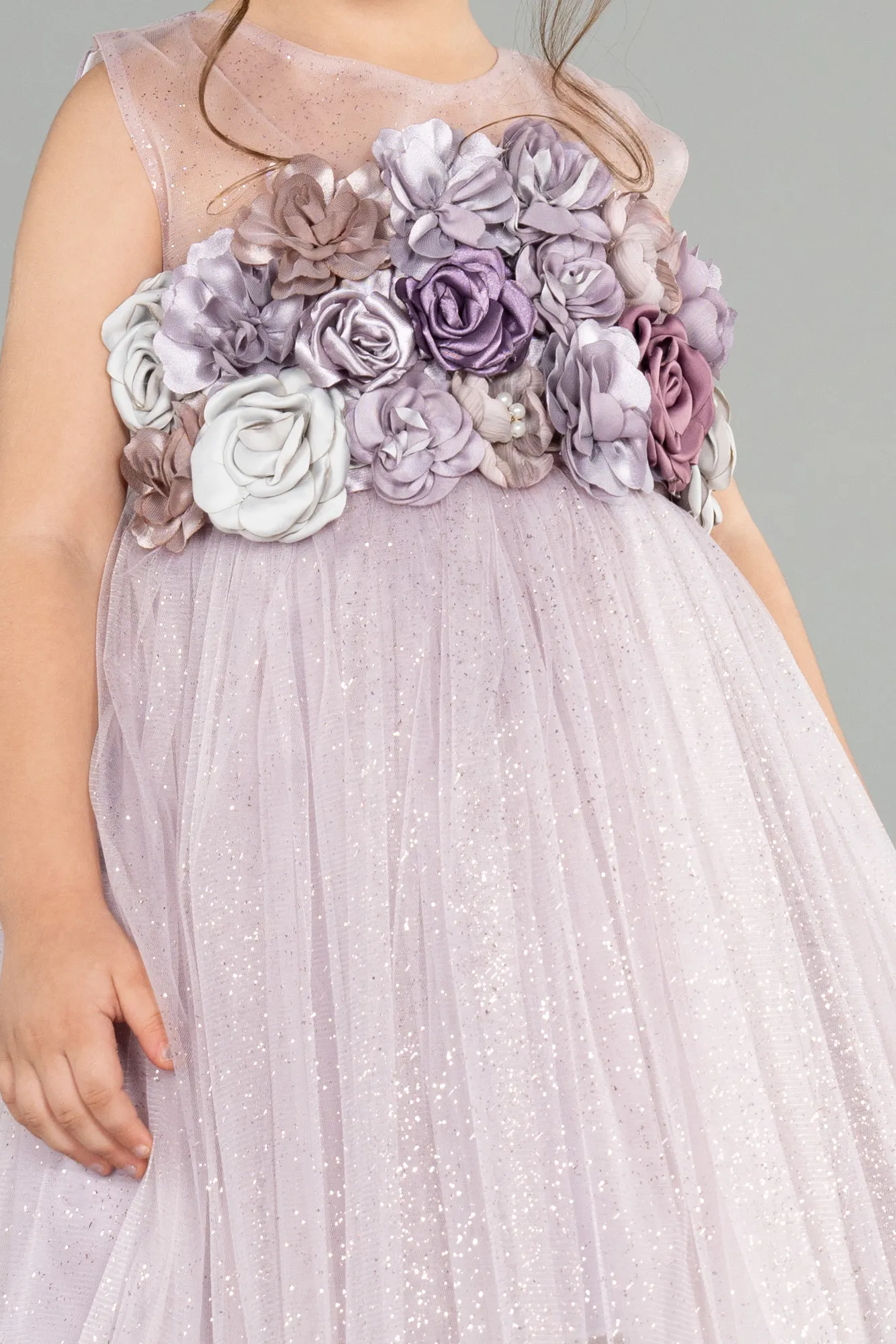 Lavender-Short Girl Dress ABK1766