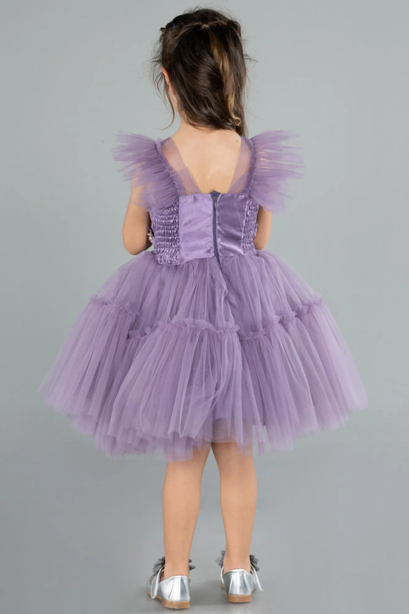 Lavender-Short Girl Dress ABK2067