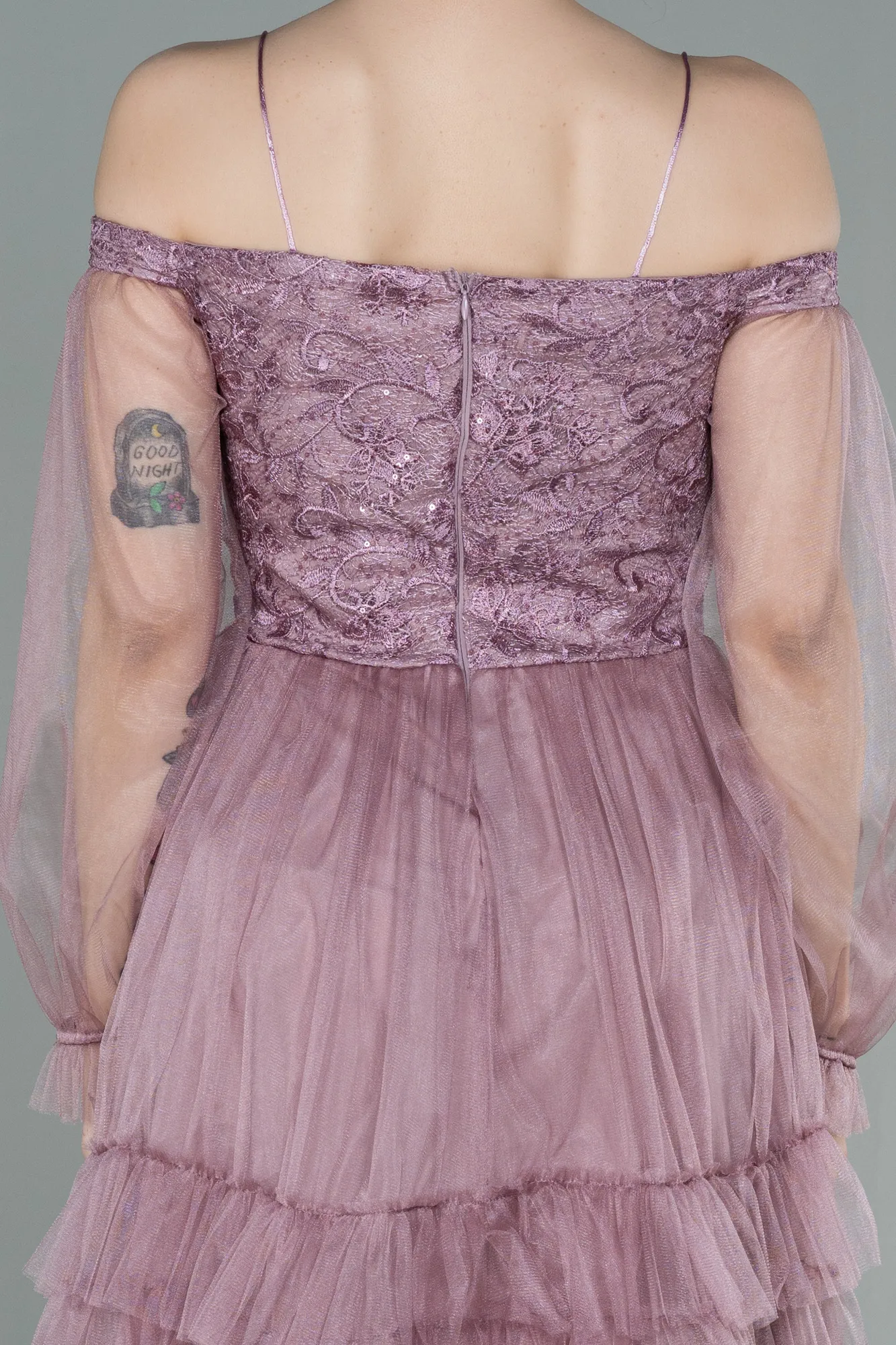 Lavender-Short Invitation Dress ABK992