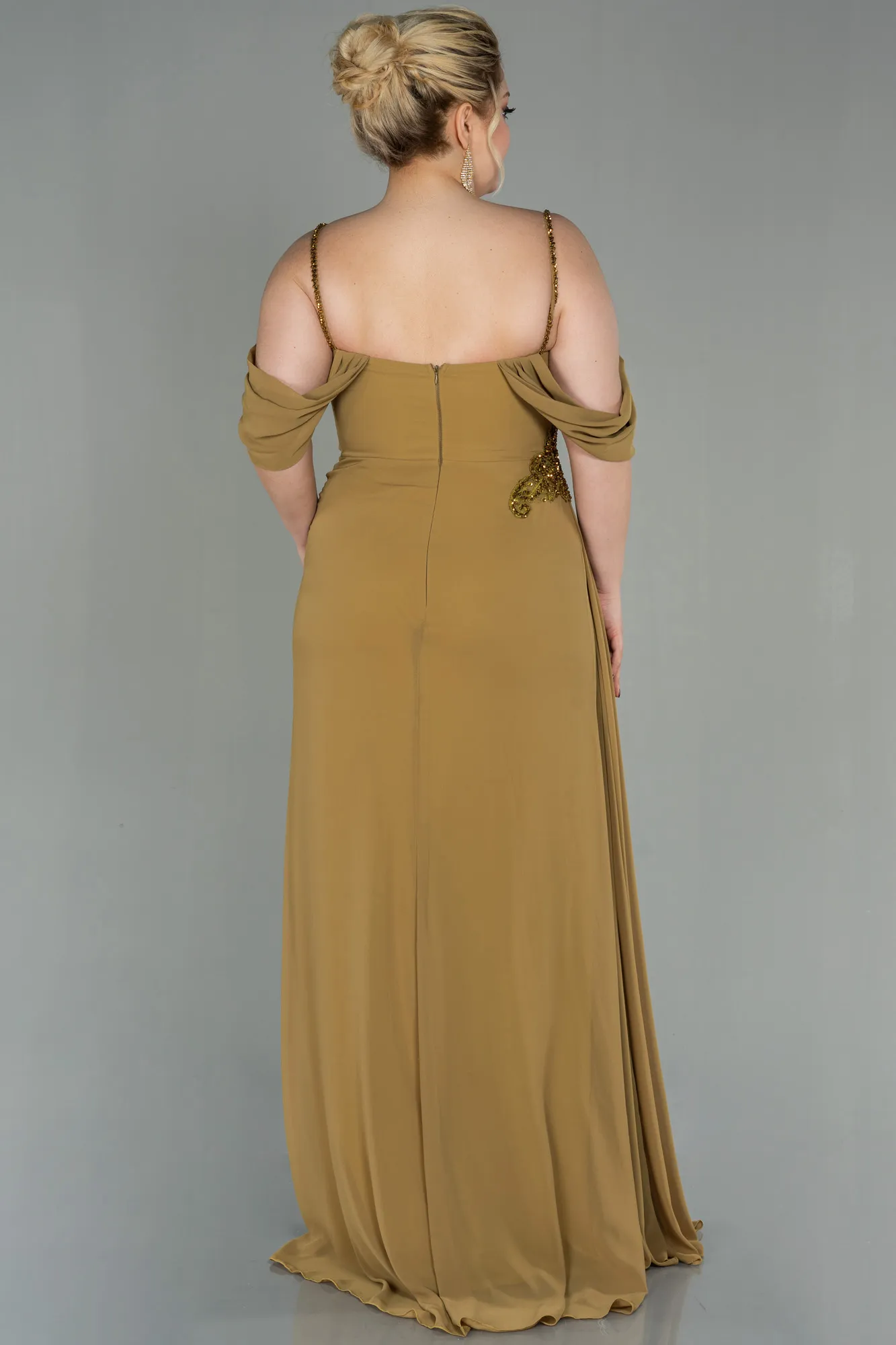 Lemon Mold-Long Chiffon Plus Size Evening Dress ABU2929