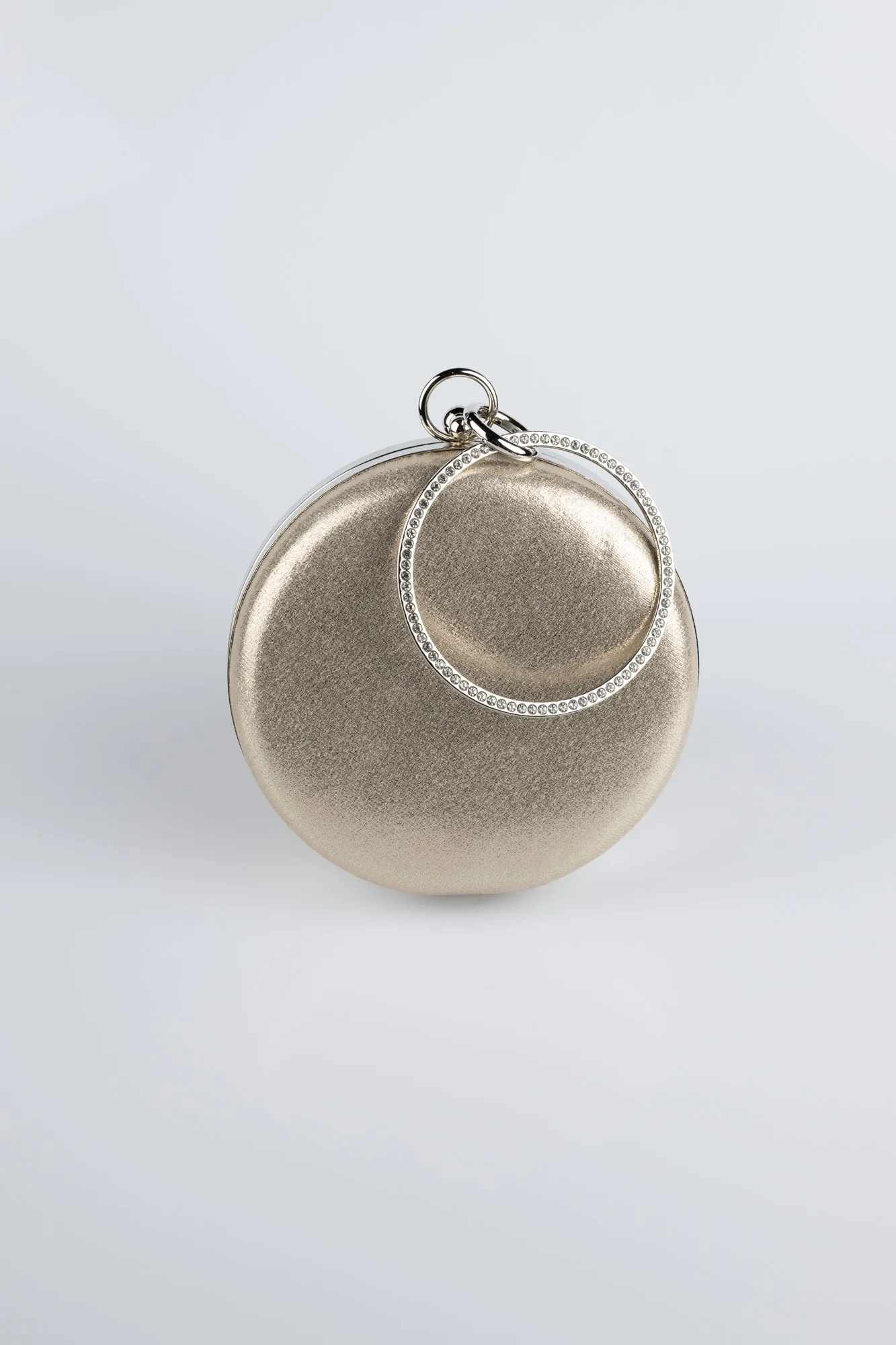 Light Gold-Plaster Fabric Box Bag V0259