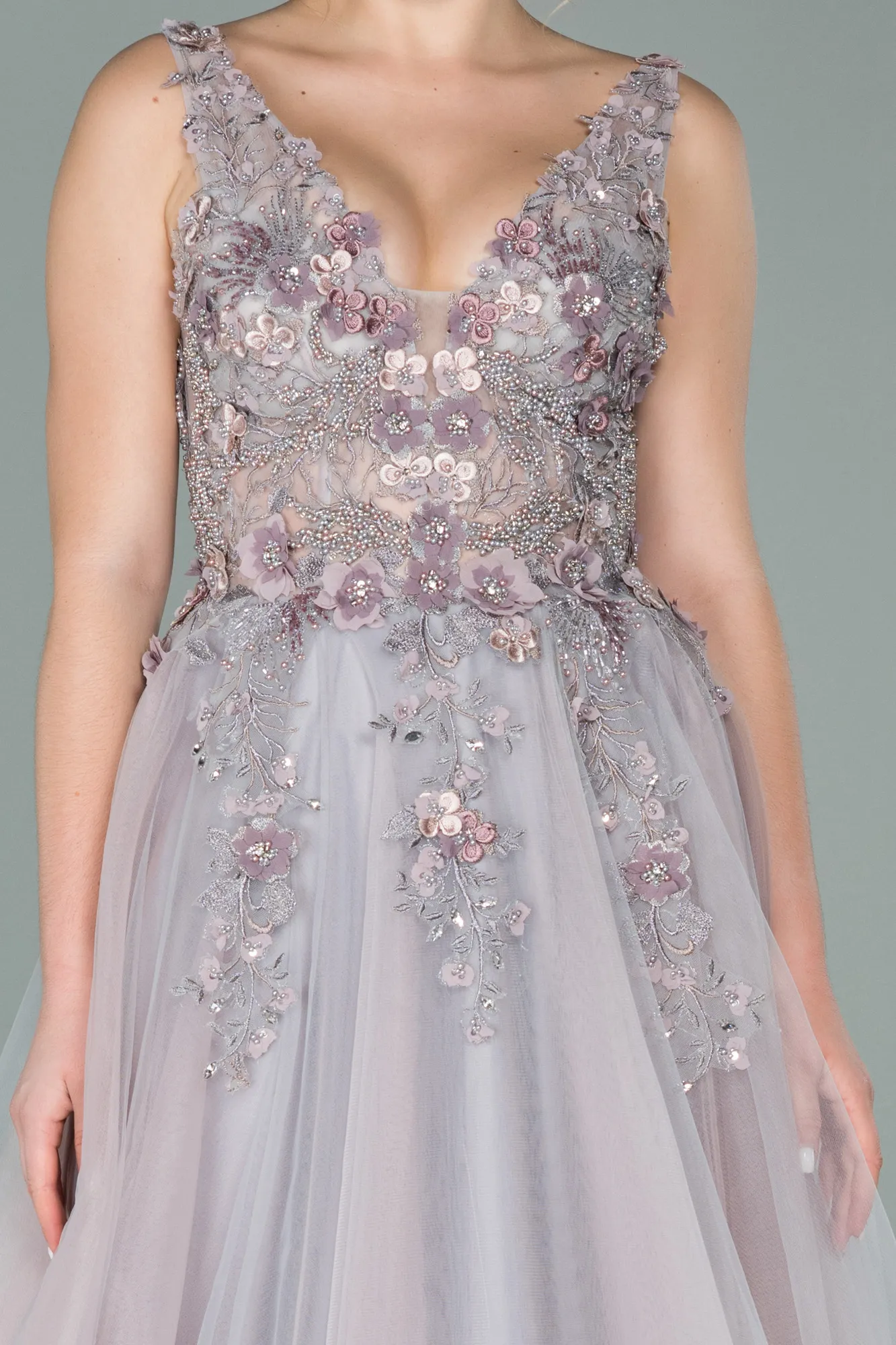 Light Lavender-Long Haute Couture ABU1576