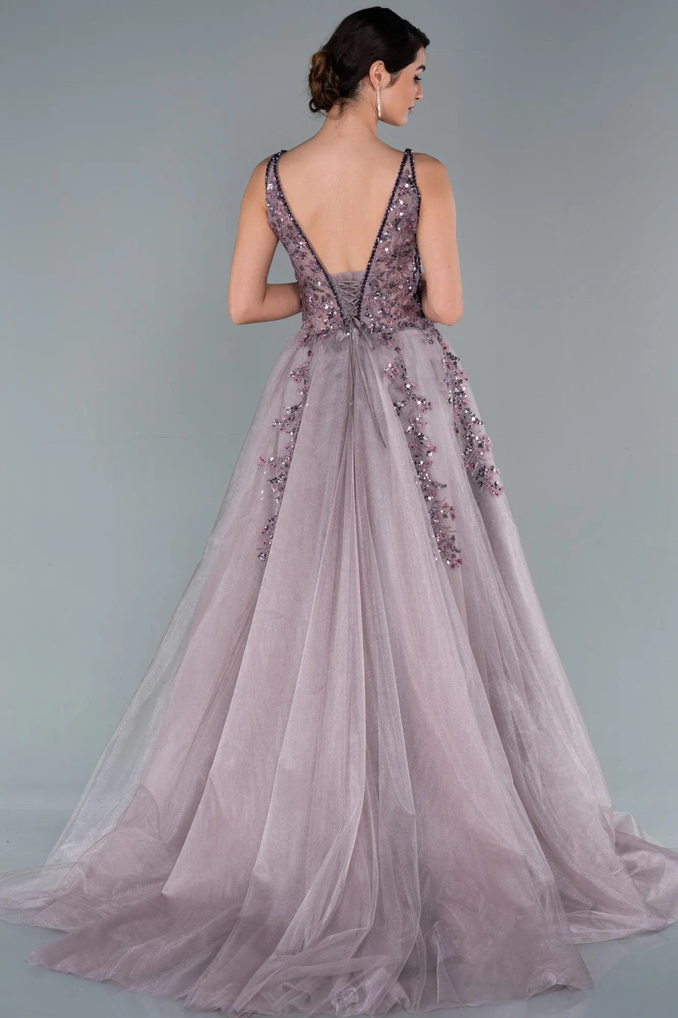 Light Lavender-Long Haute Couture ABU2093