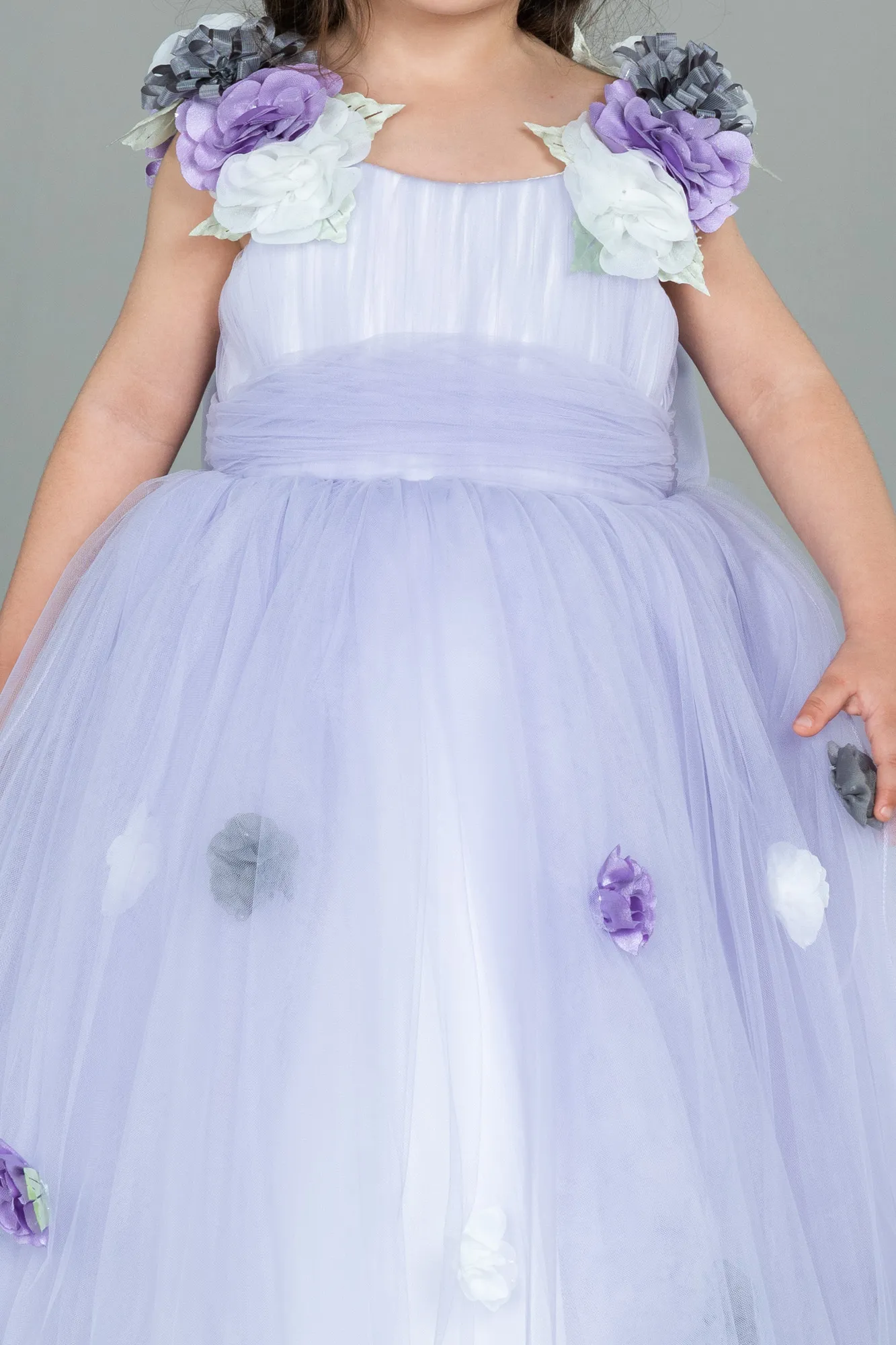 Lila-Long Girl Dress ABU3039