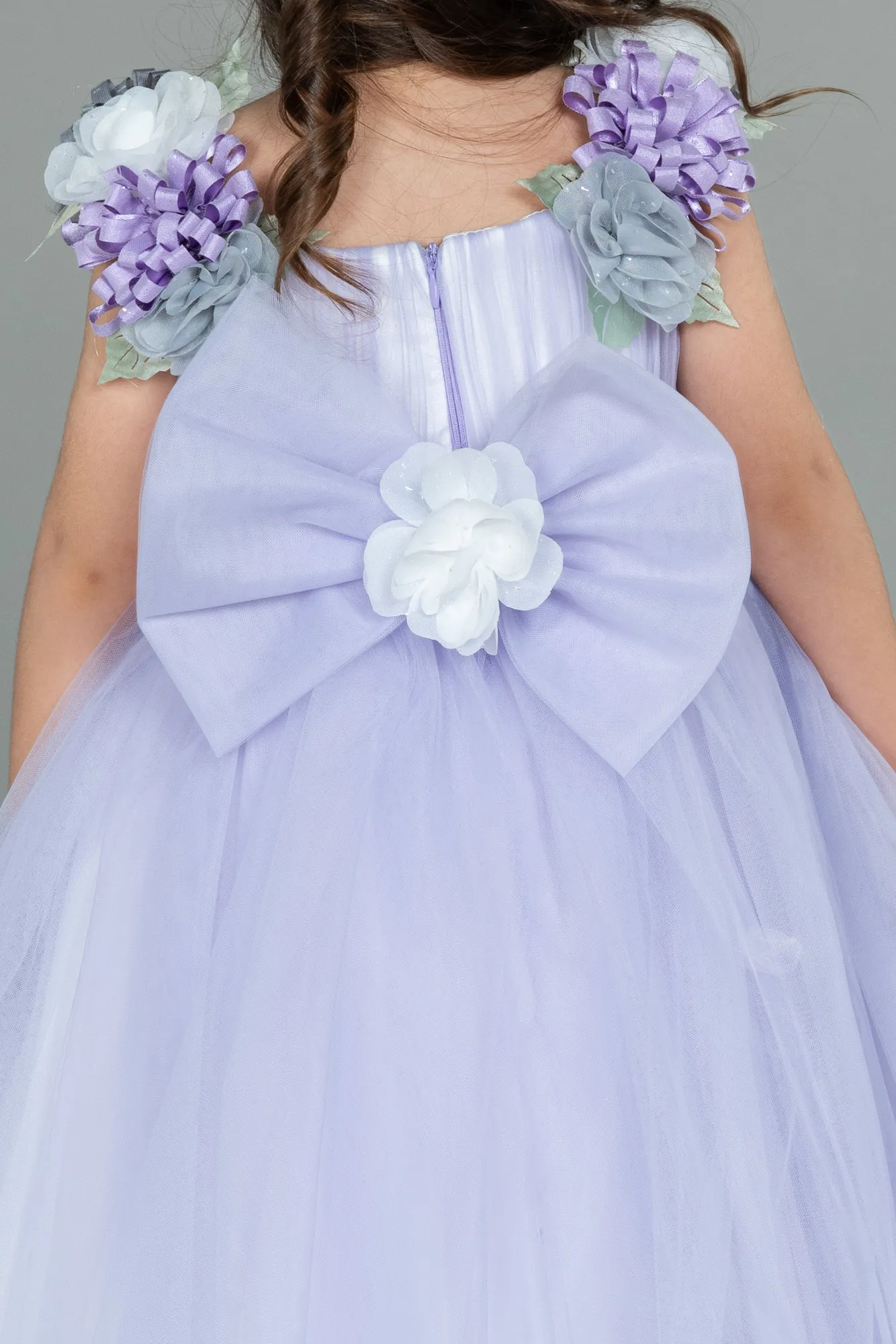 Lila-Long Girl Dress ABU3039