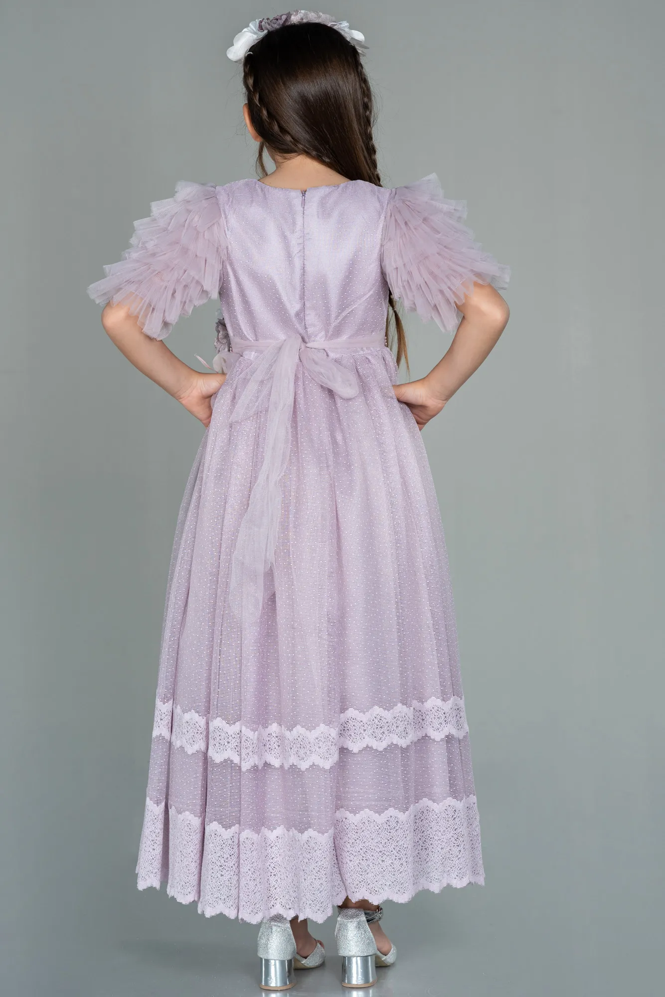 Lila-Long Girl Dress ABU3046