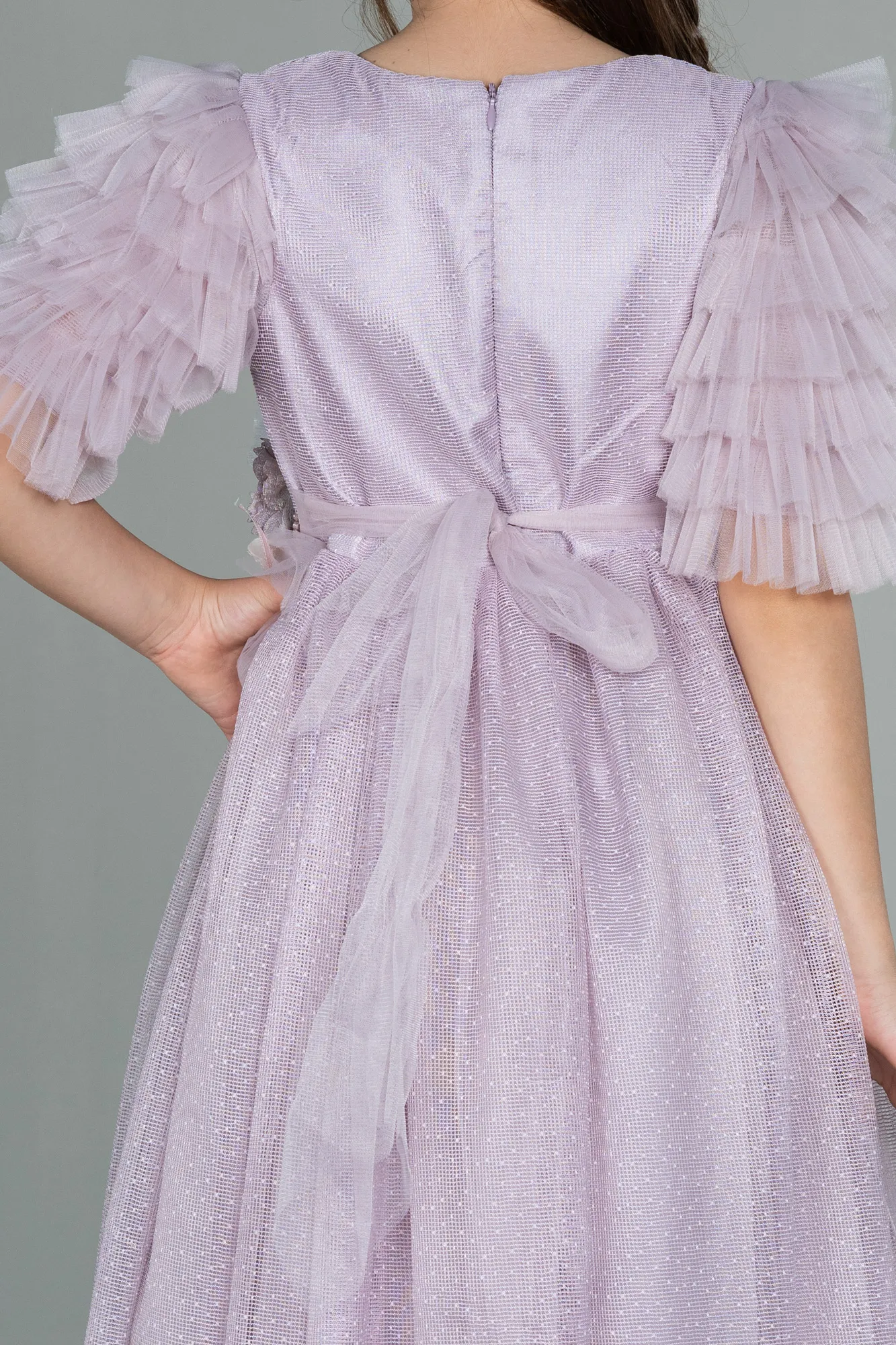 Lila-Long Girl Dress ABU3046