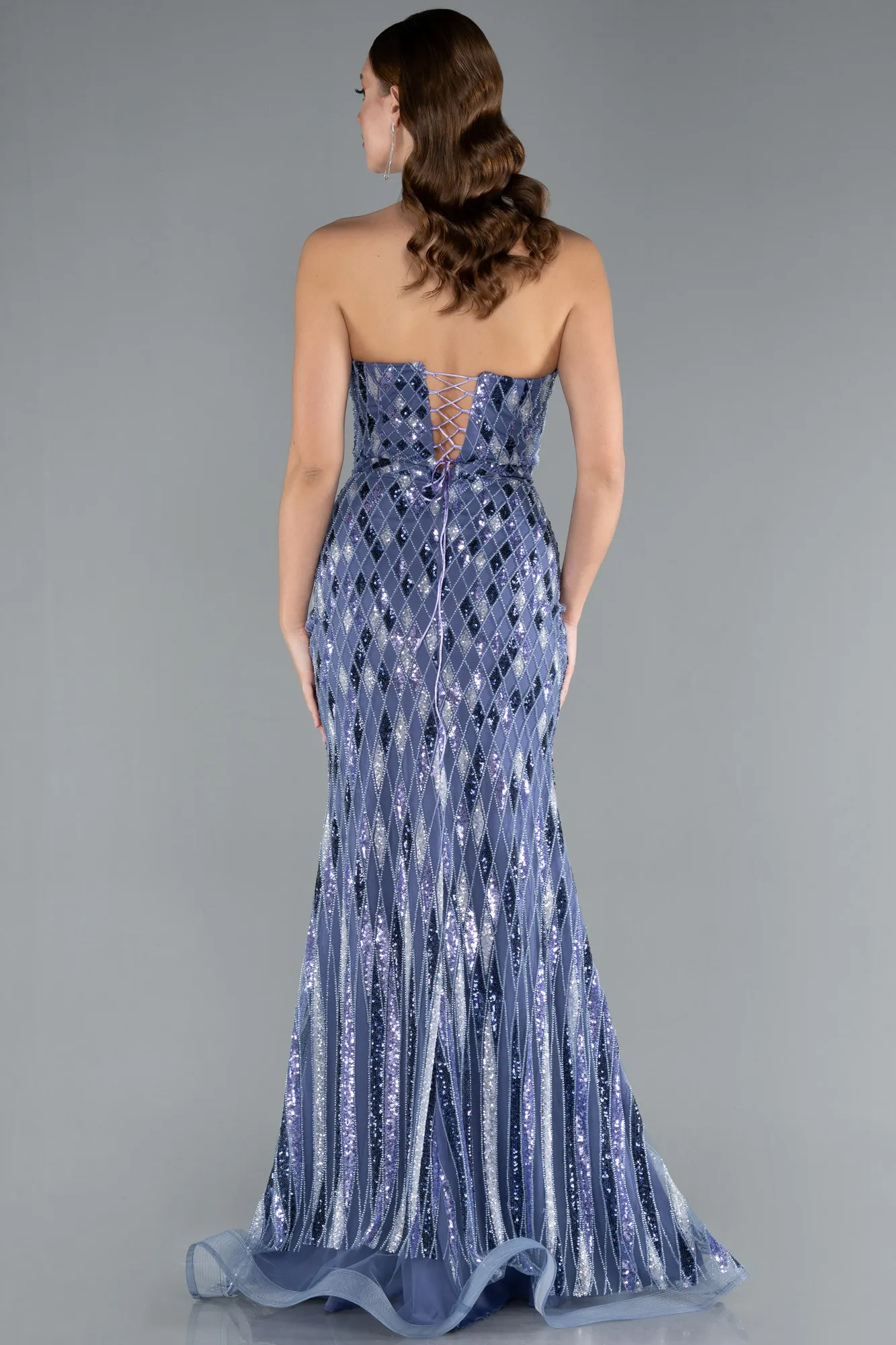 Lila-Long Mermaid Prom Dress ABU4898