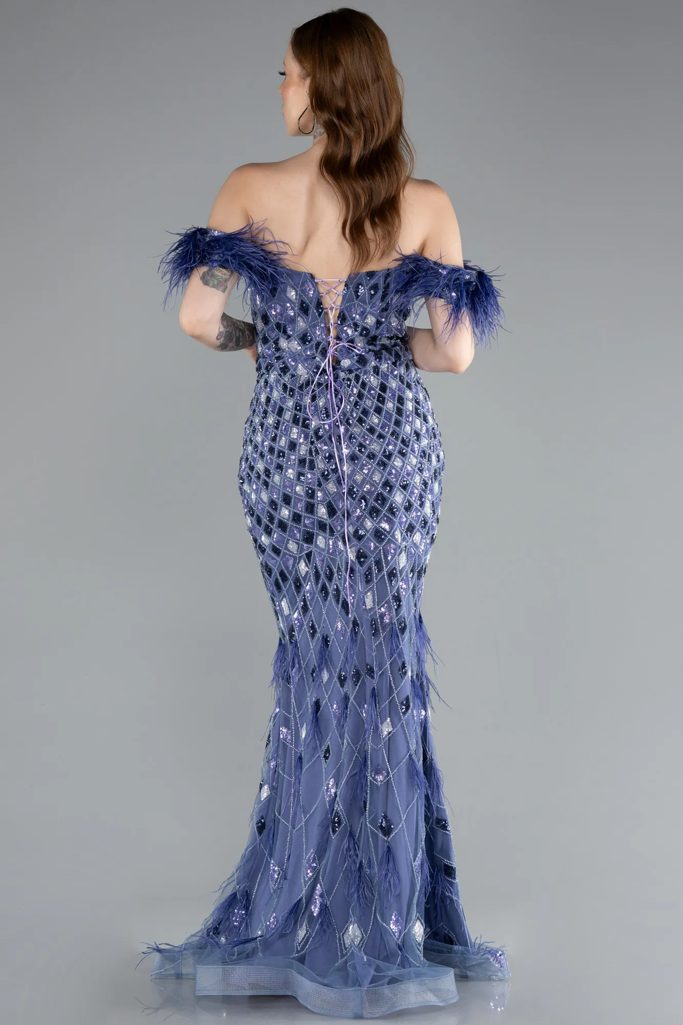 Lila-Long Mermaid Prom Dress ABU4955