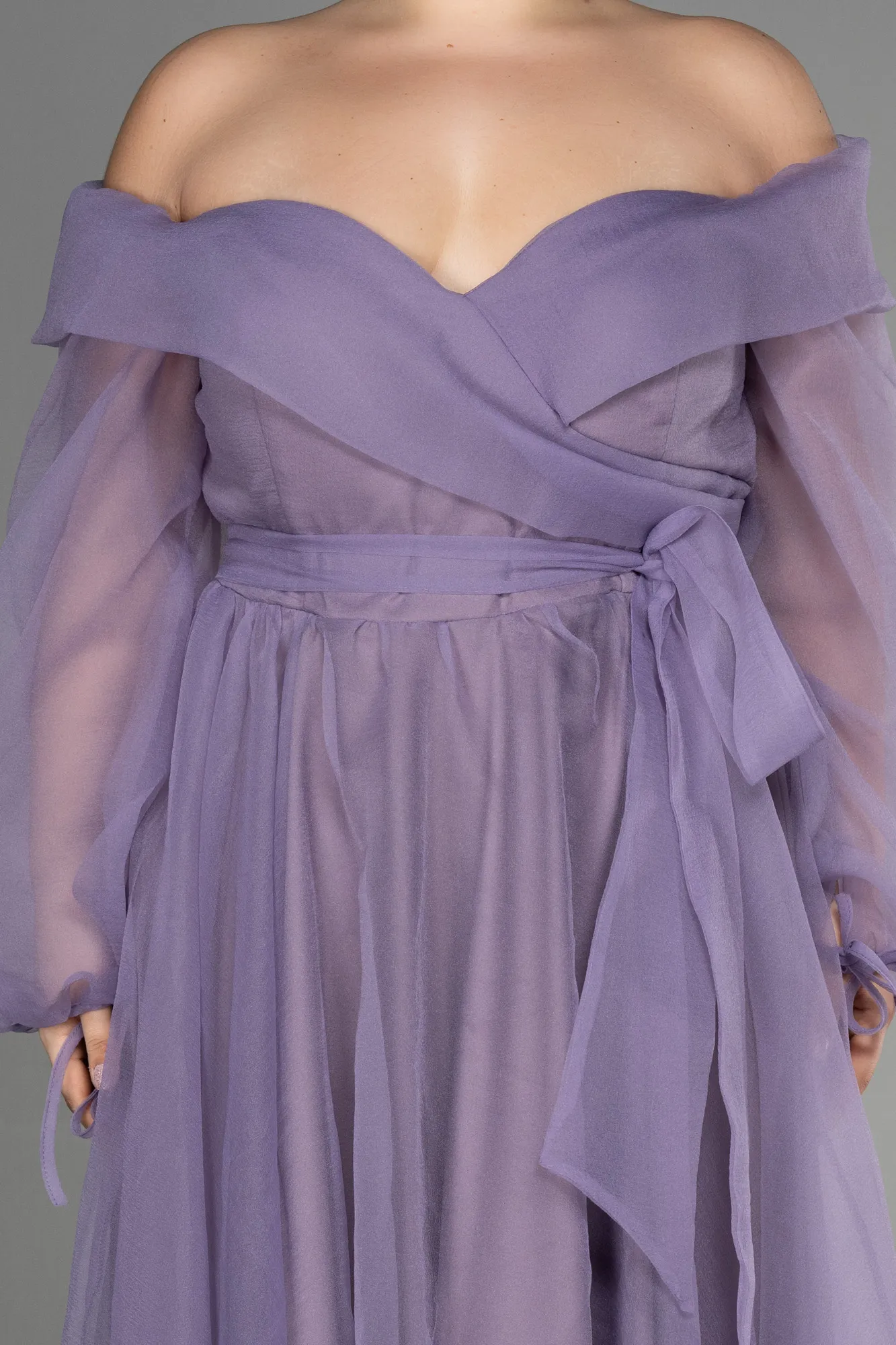 Lila-Long Oversized Evening Dress ABU1535