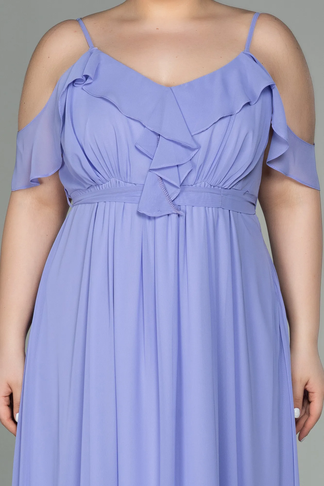 Lila-Long Plus Size Evening Dress ABU1449