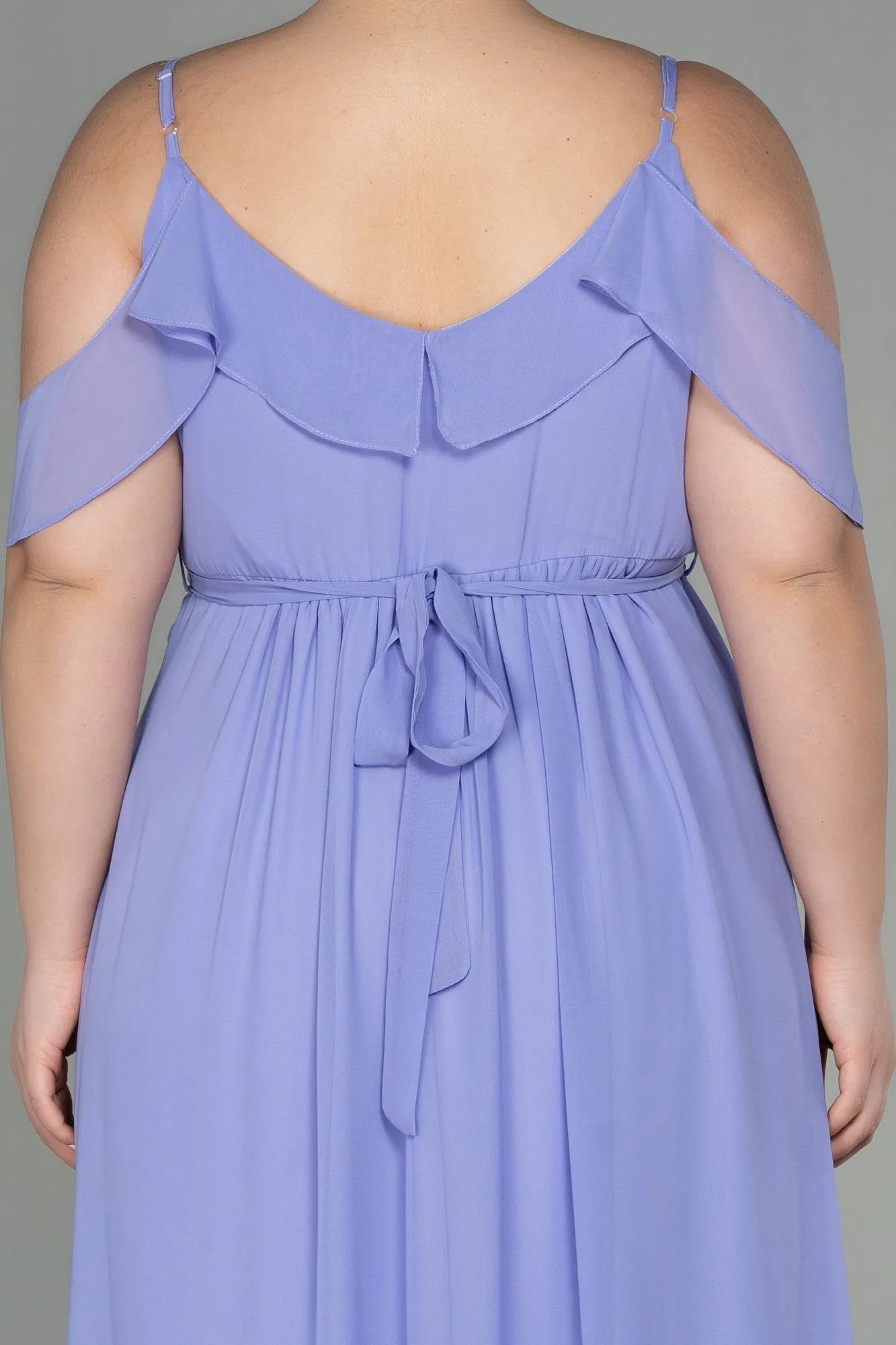Lila-Long Plus Size Evening Dress ABU1449