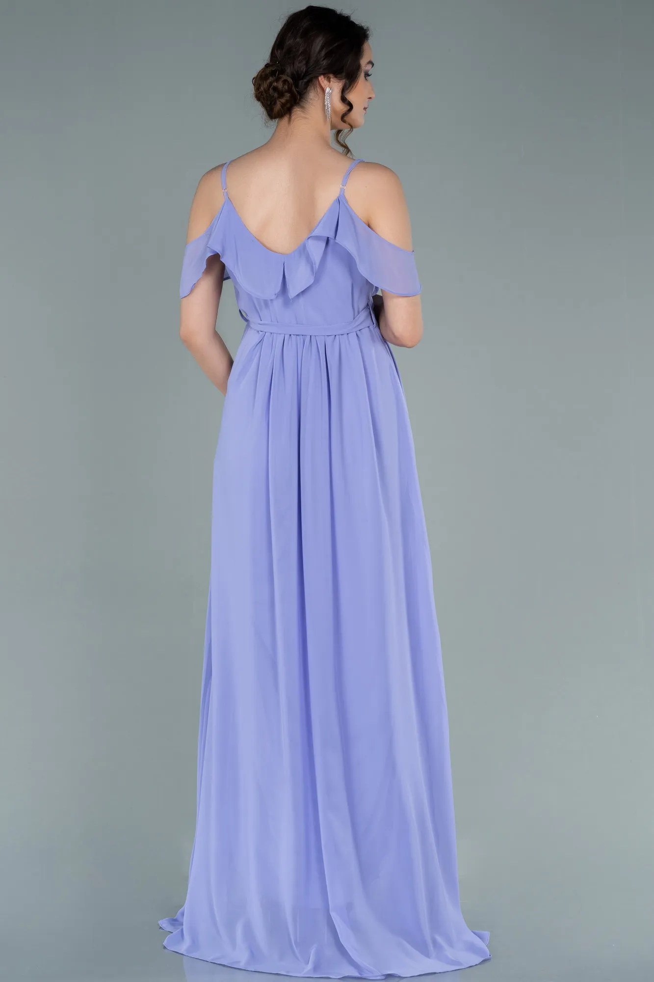 Lila-Long Pregnancy Evening Dress ABU744