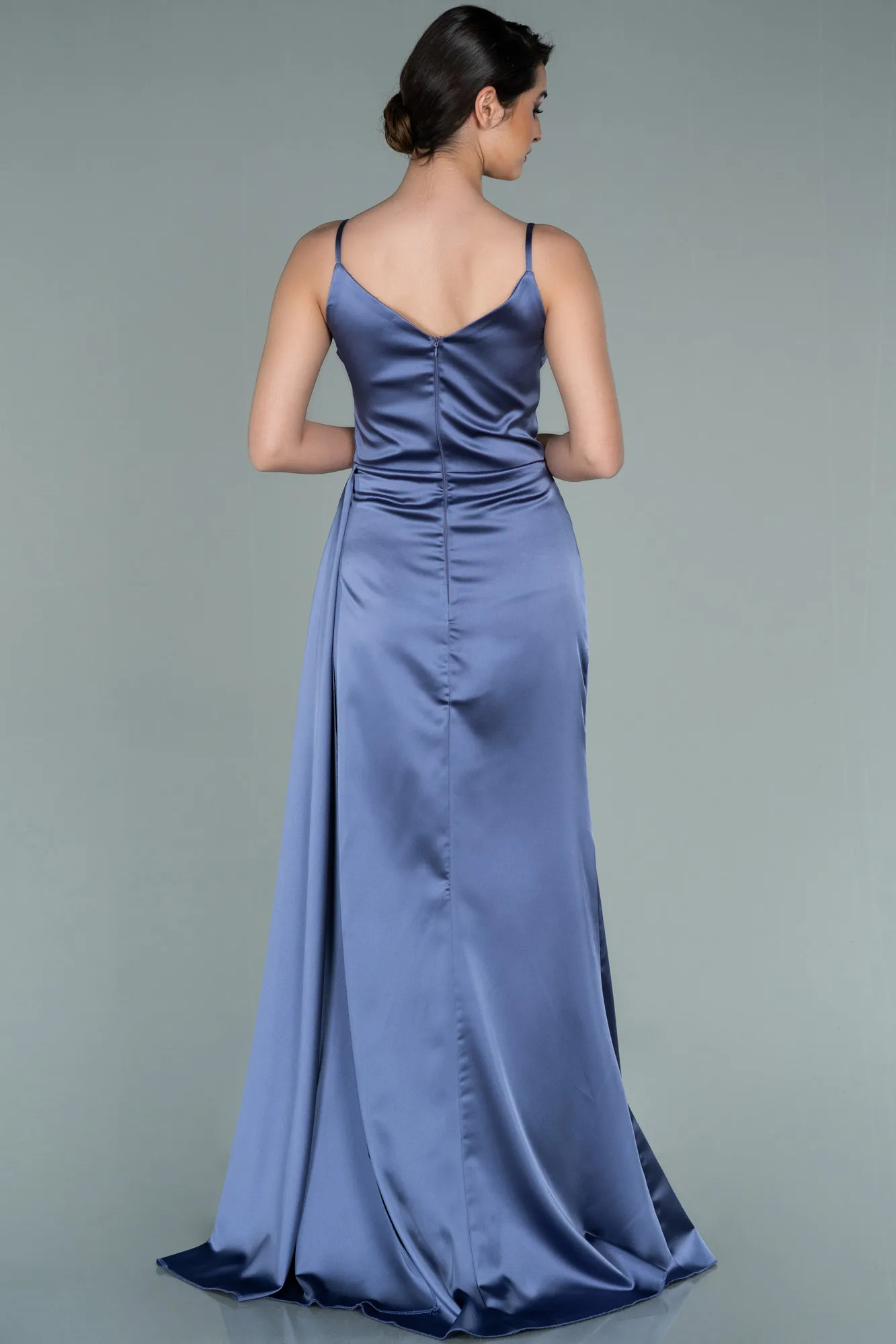 Lila-Long Satin Prom Gown ABU2273