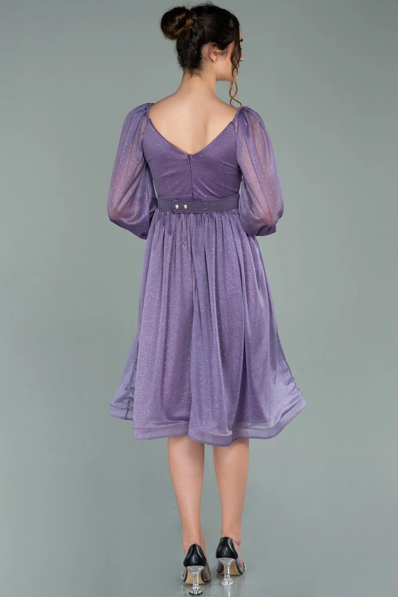 Lila-Midi Invitation Dress ABK1227