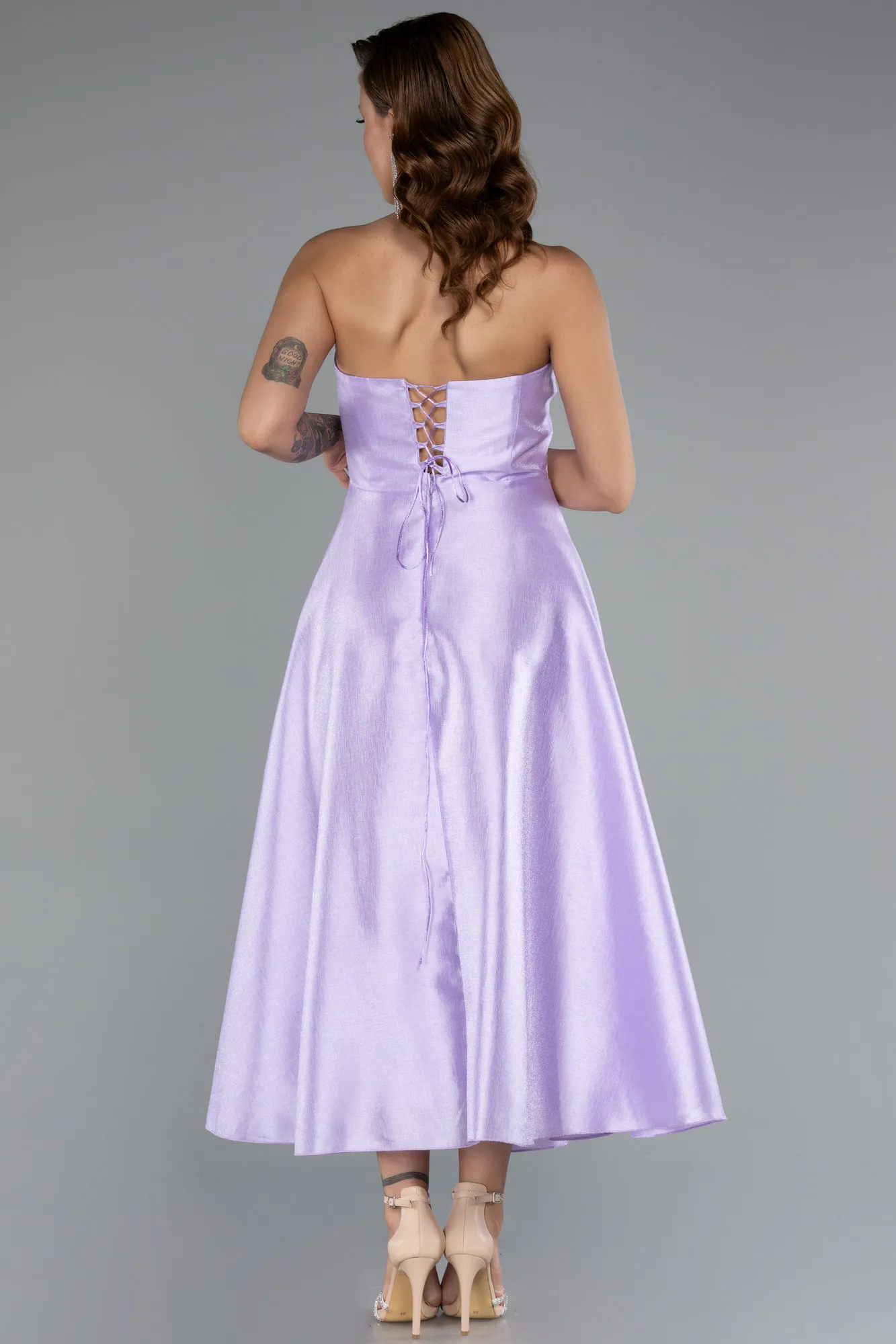 Lila-Midi Party Dress ABK2405