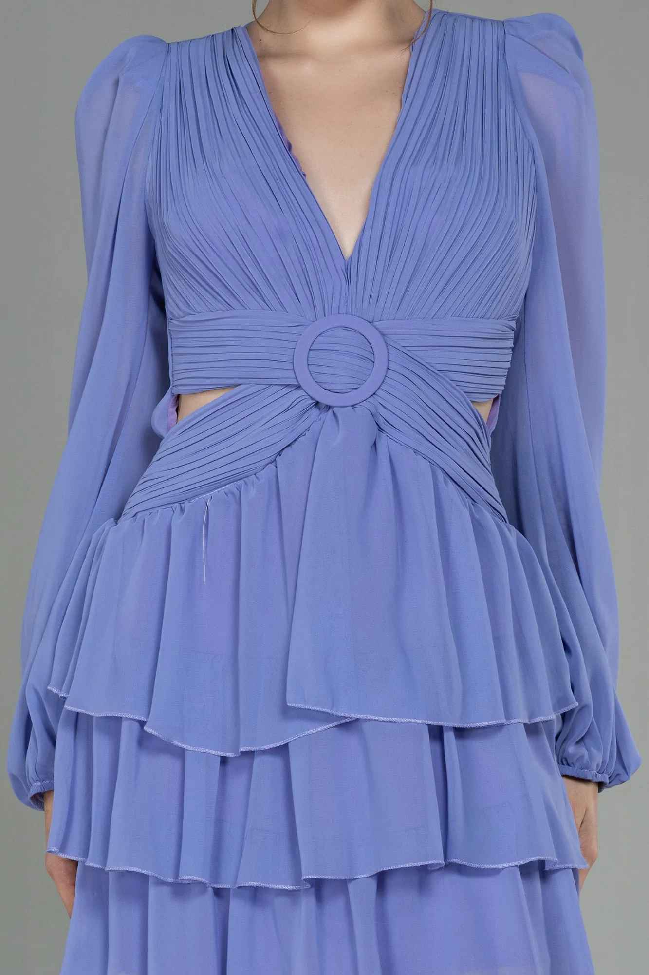 Lila-Mini Chiffon Invitation Dress ABK1899