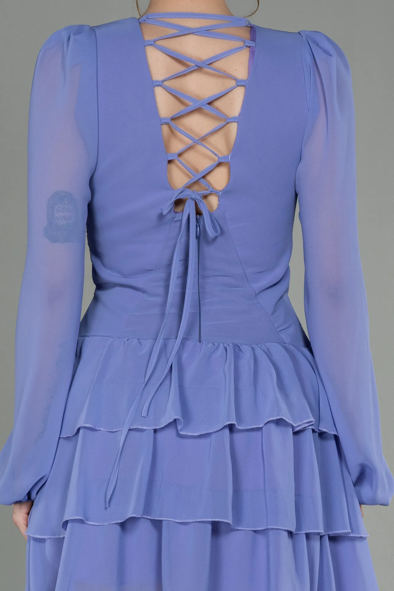 Lila-Mini Chiffon Invitation Dress ABK1899