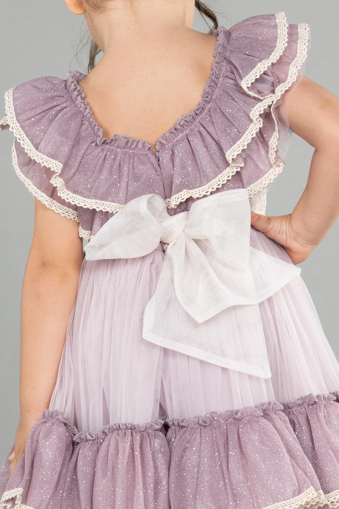 Lila-Short Girl Dress ABK1708